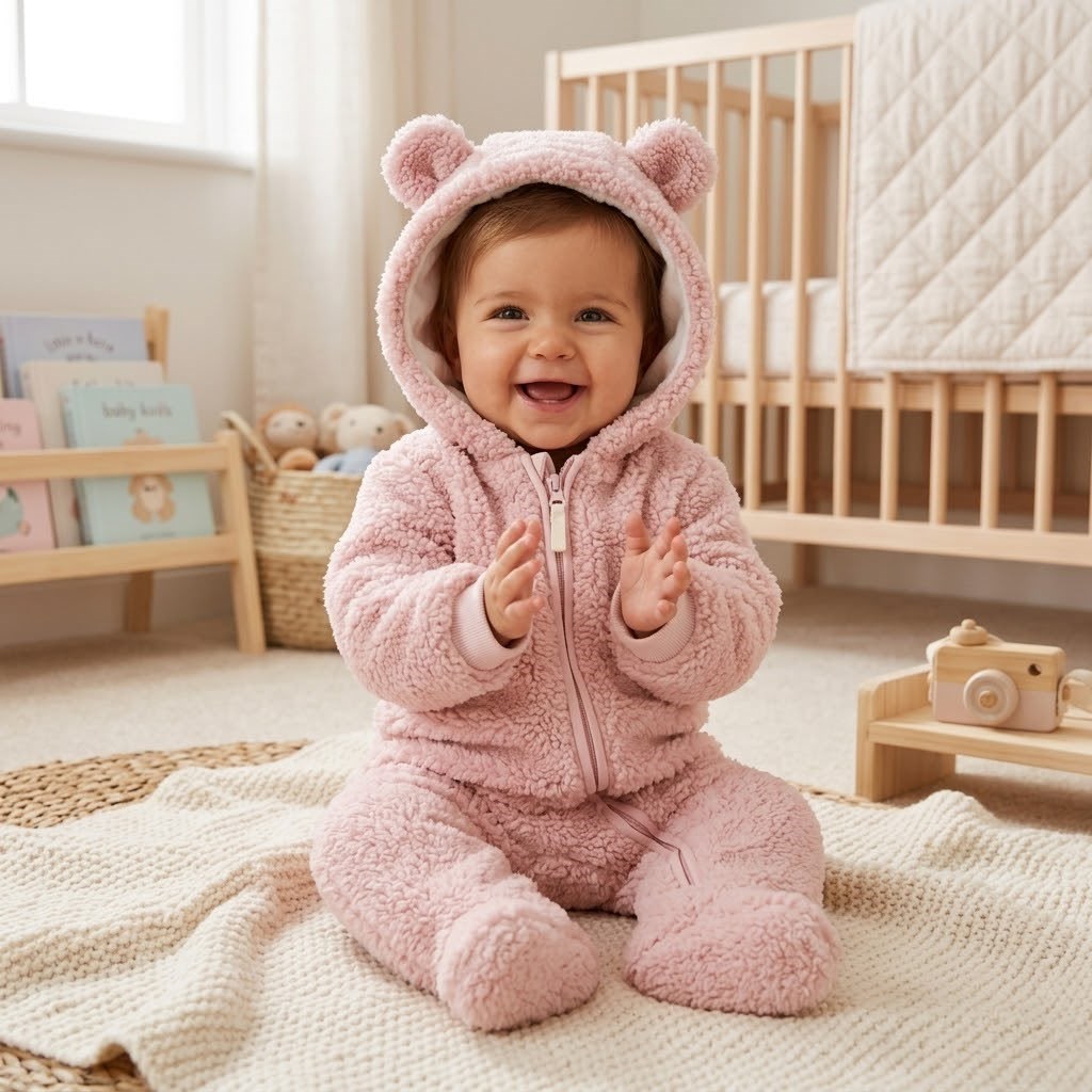 Bear Ayağı Açık Polar Kışlık Tulum