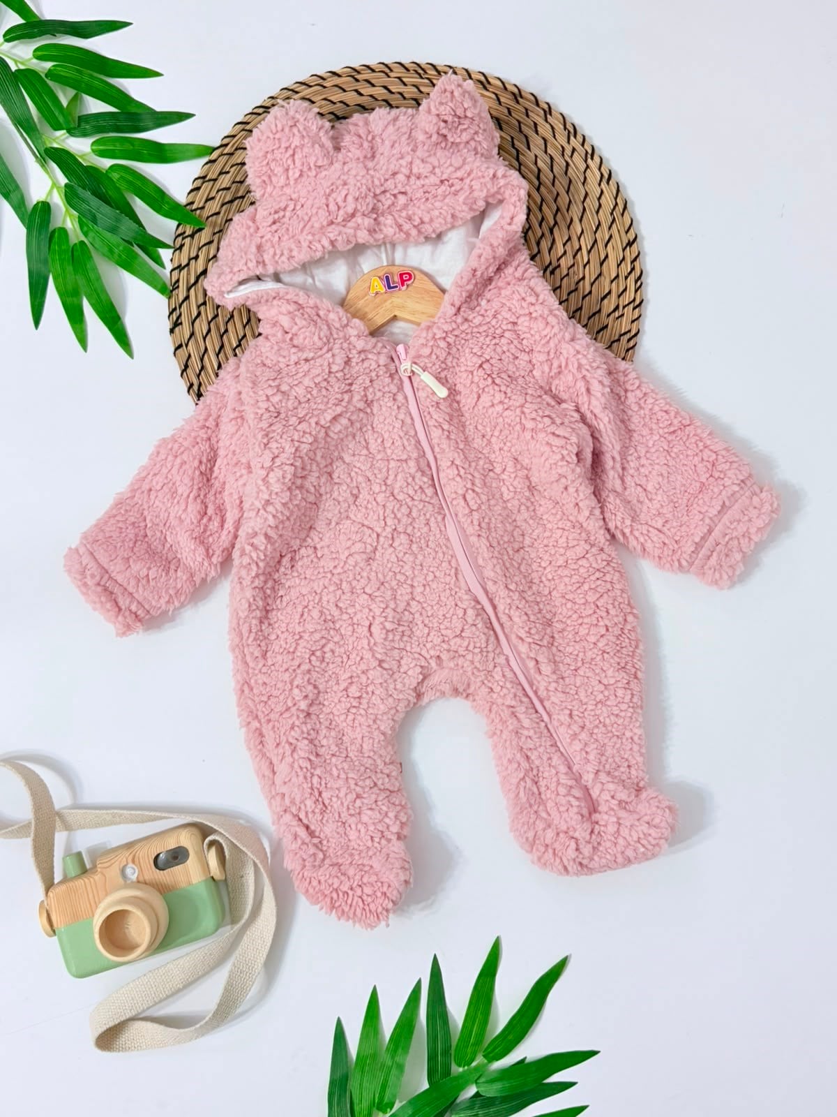 Bear Ayağı Açık Polar Kışlık Tulum