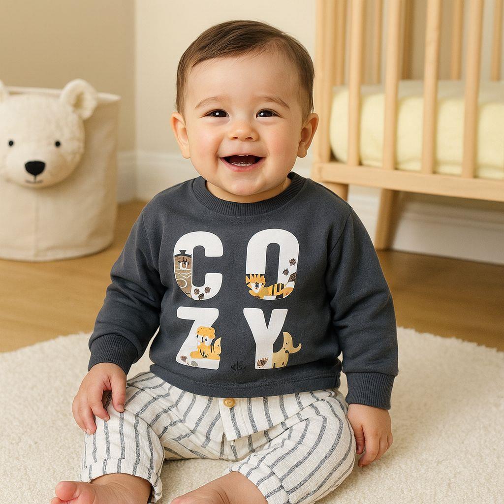 Coyz Omuzdan Çıtçıtlı Altı Müslin Pantolon Takım -füme