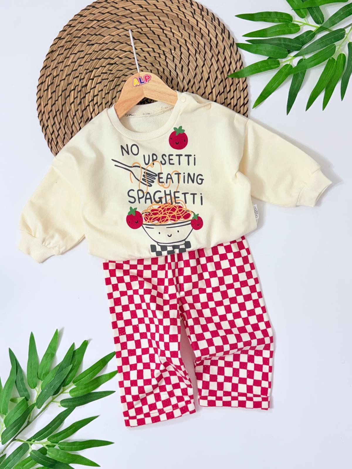 Domates Spagetti Detaylı Damalı Oversize Pinterest