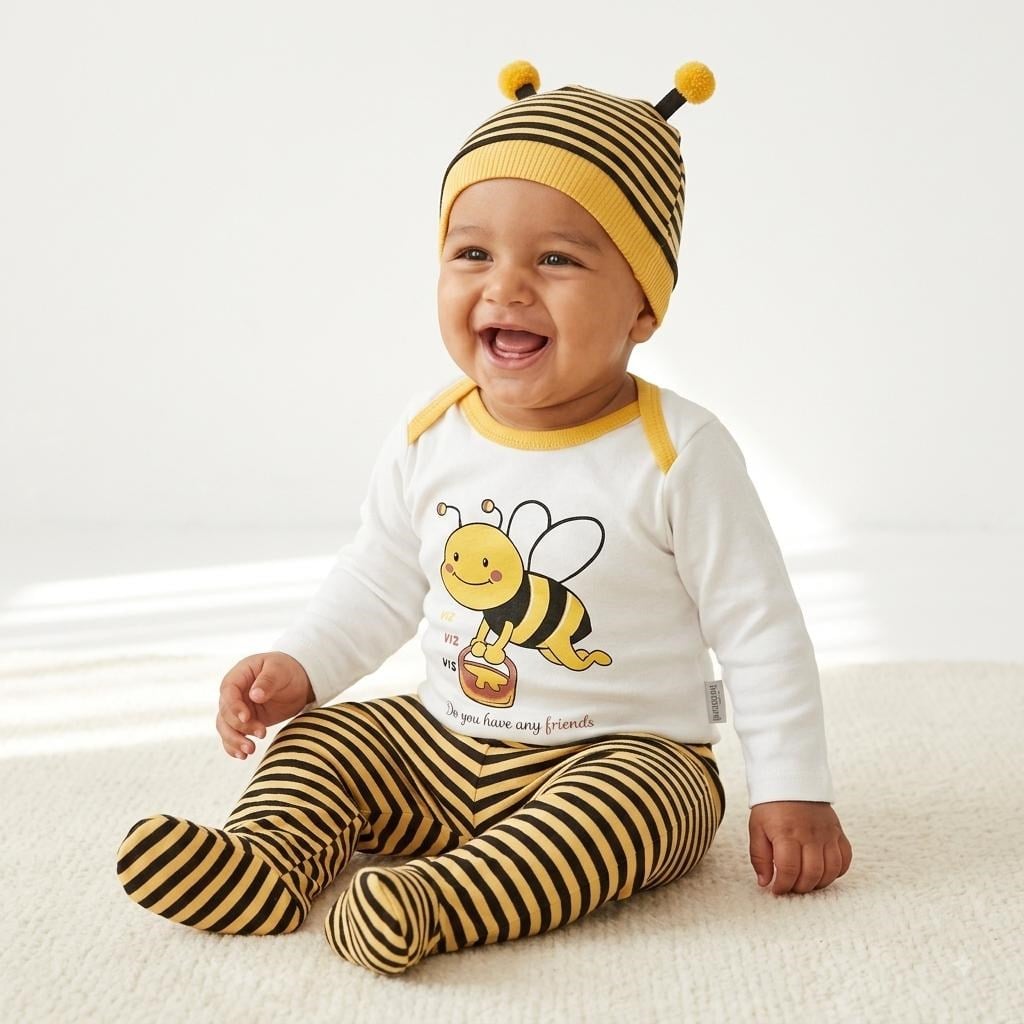 Honey desen alttan çıtçıt badili mevsimlik 3lü takım
