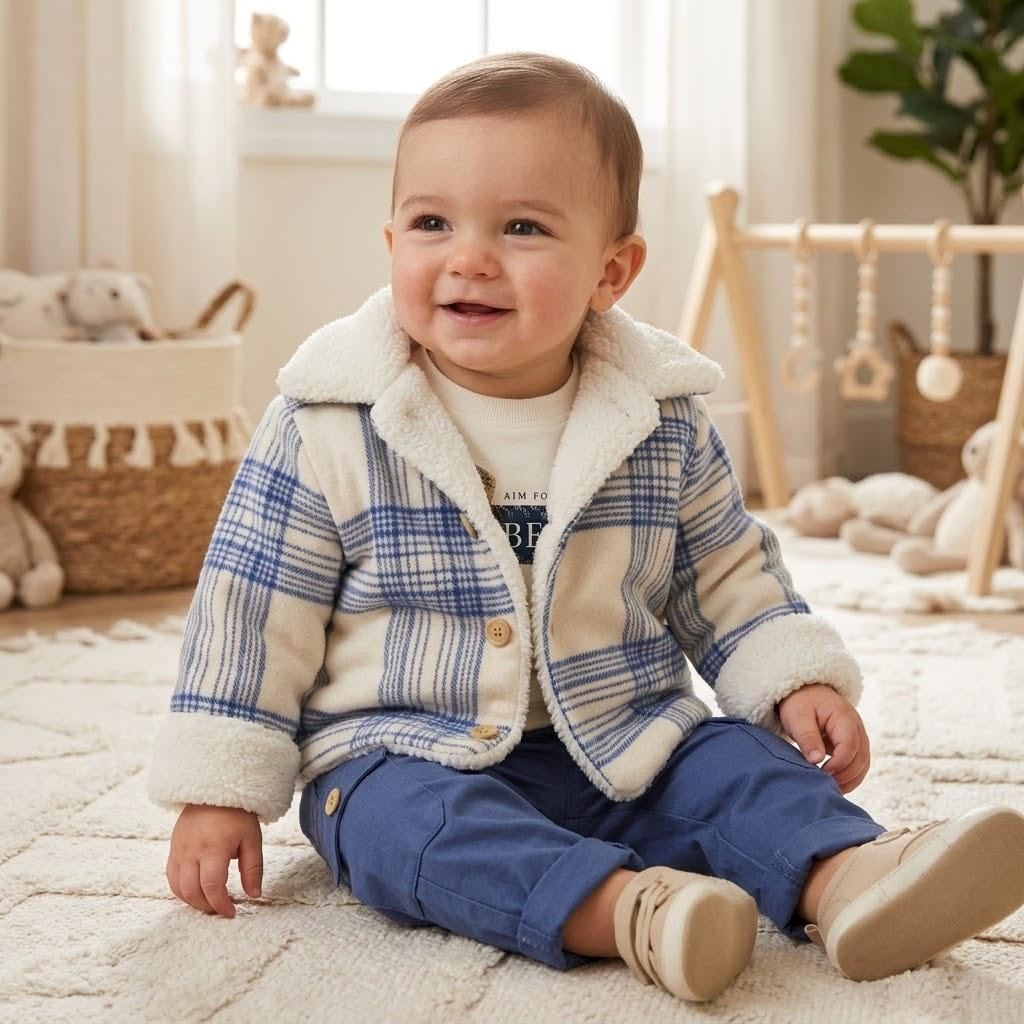 Kürklü Kare Ceketli , Body , Pantolon 3'lü Takım 