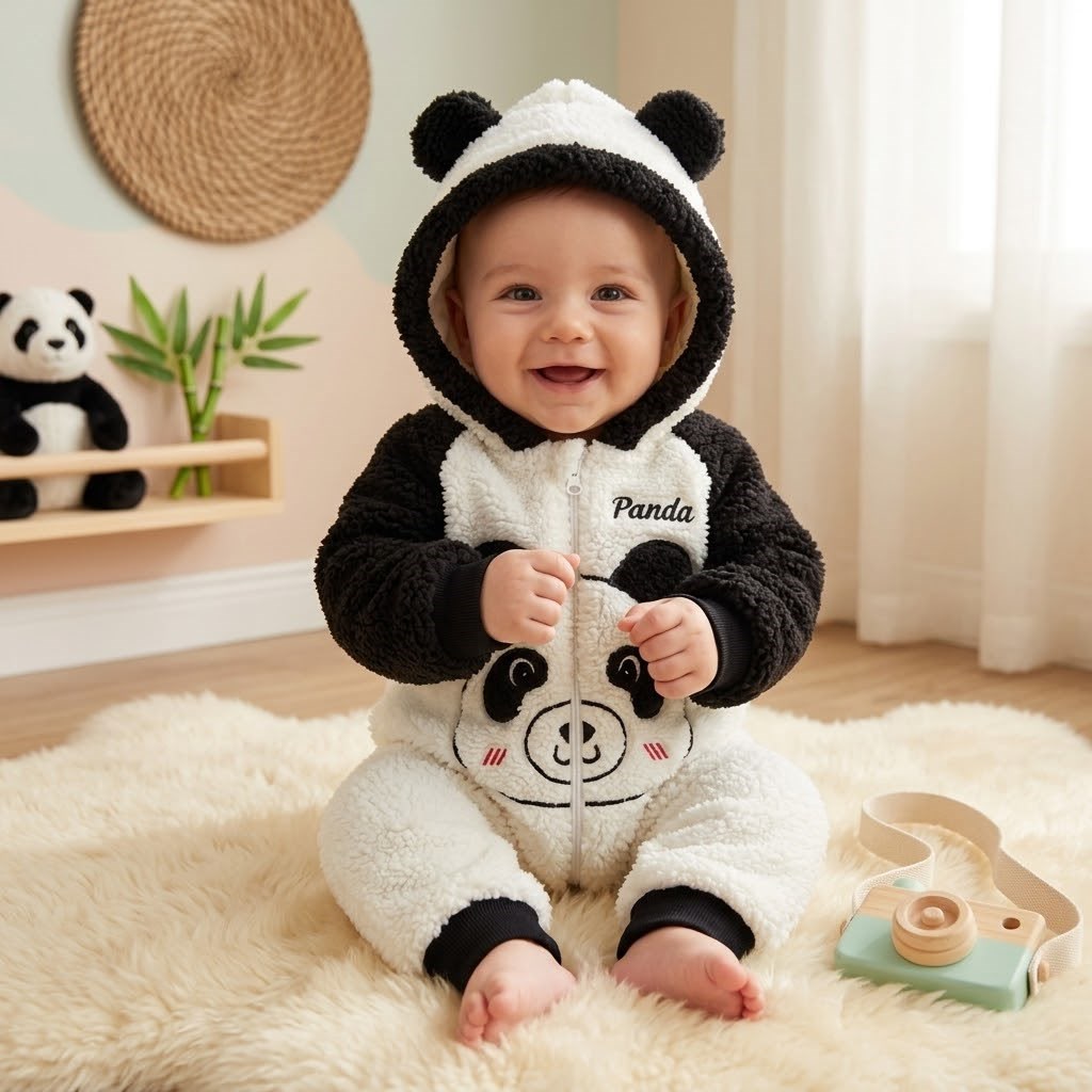 Panda Polar Kışlık Tulum