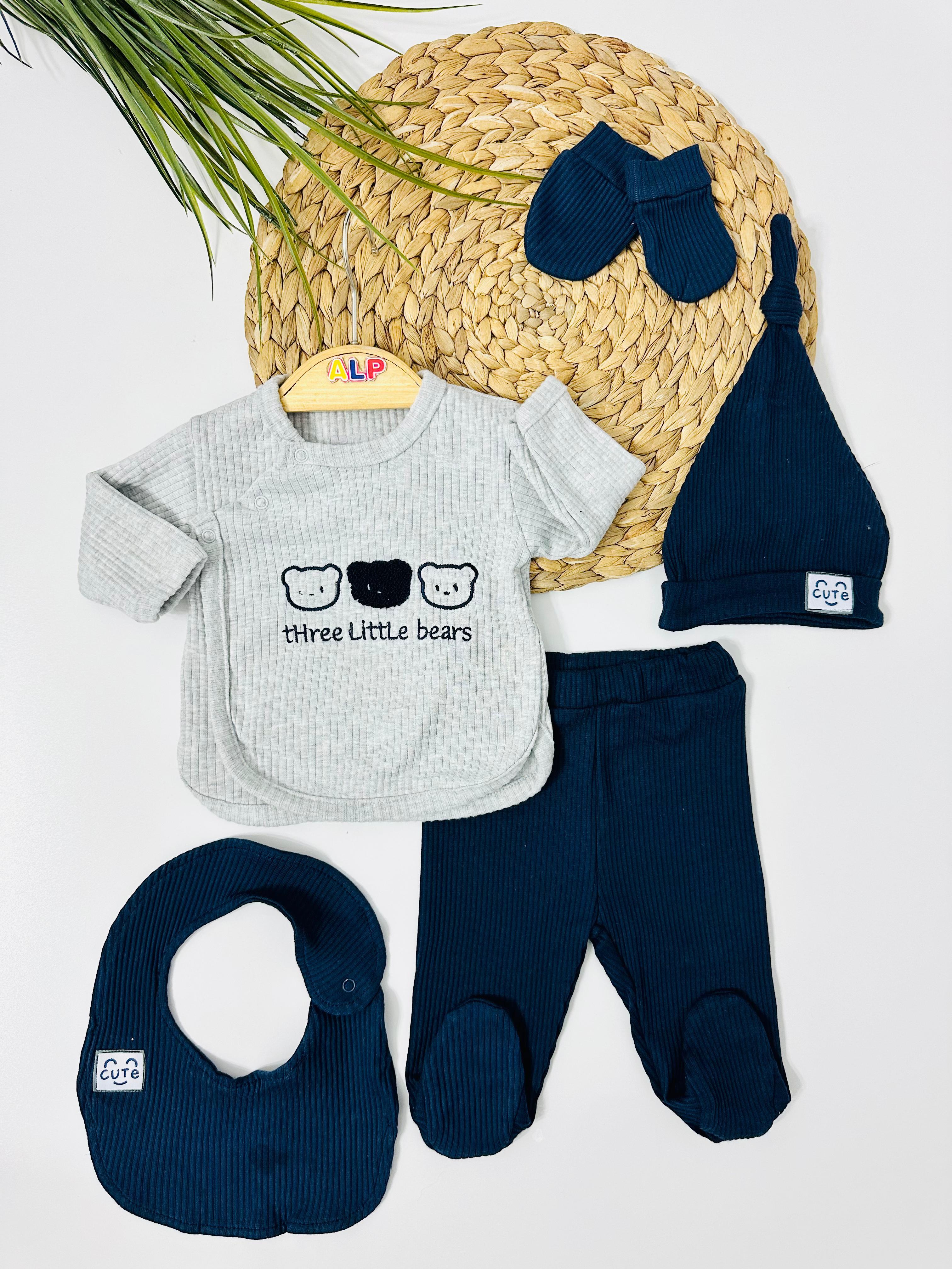 Patna 5li Yenidoğan set - Lacivert