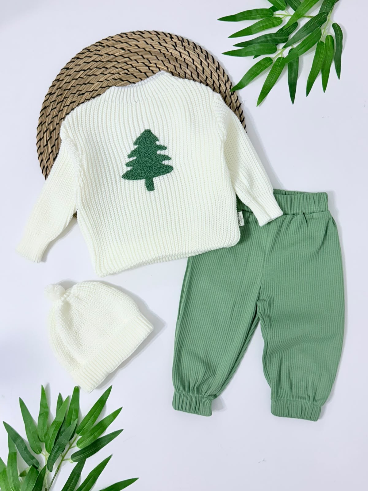 Pine Tree Triko Pantolon & Şapka Takım