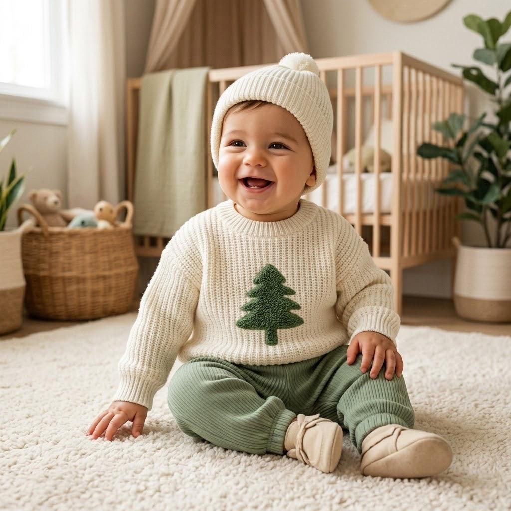 Pine Tree Triko Pantolon & Şapka Takım