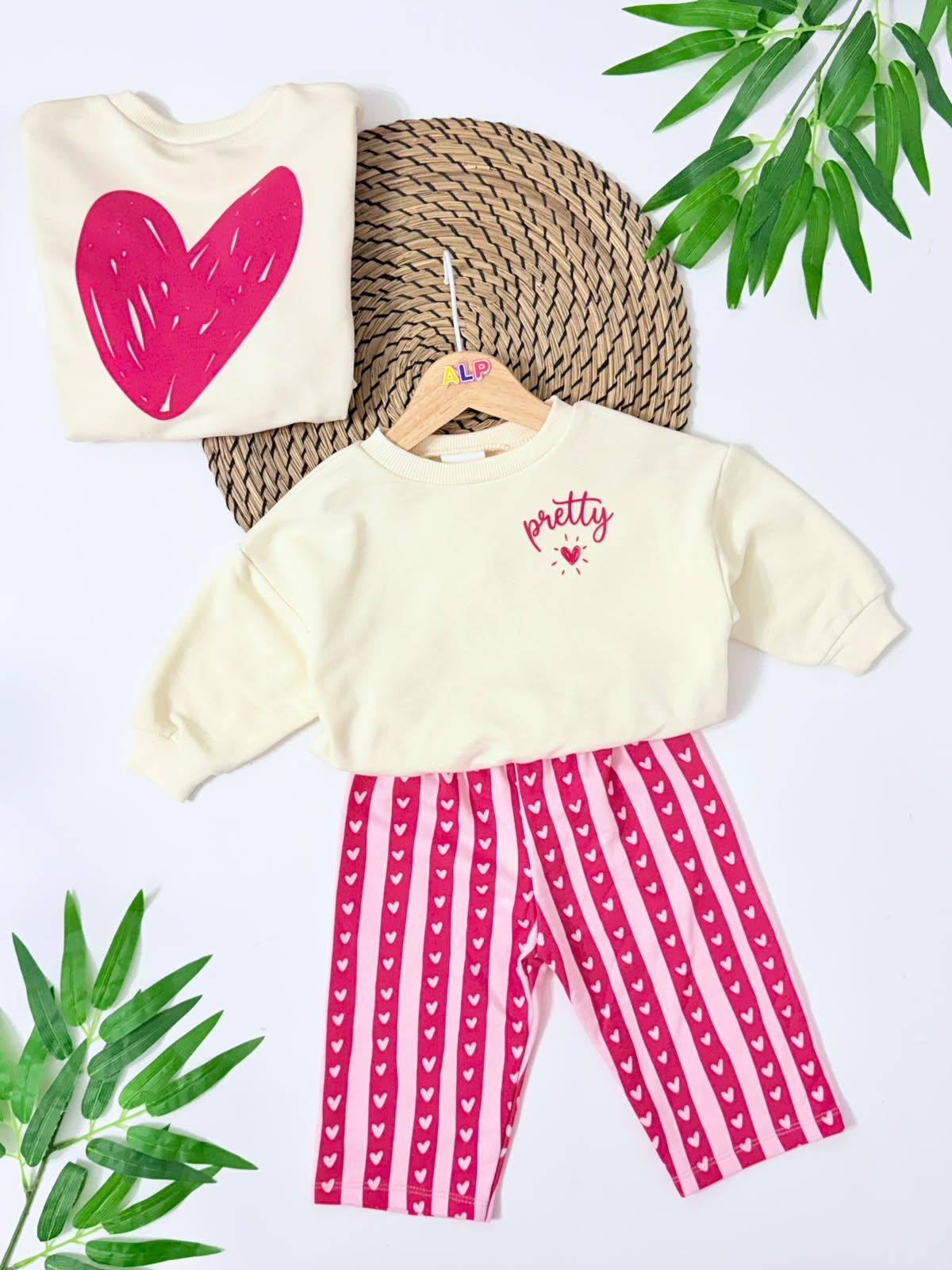 Pretty Kalpli Sırt Basılı Oversize Eşofman Takımı 
