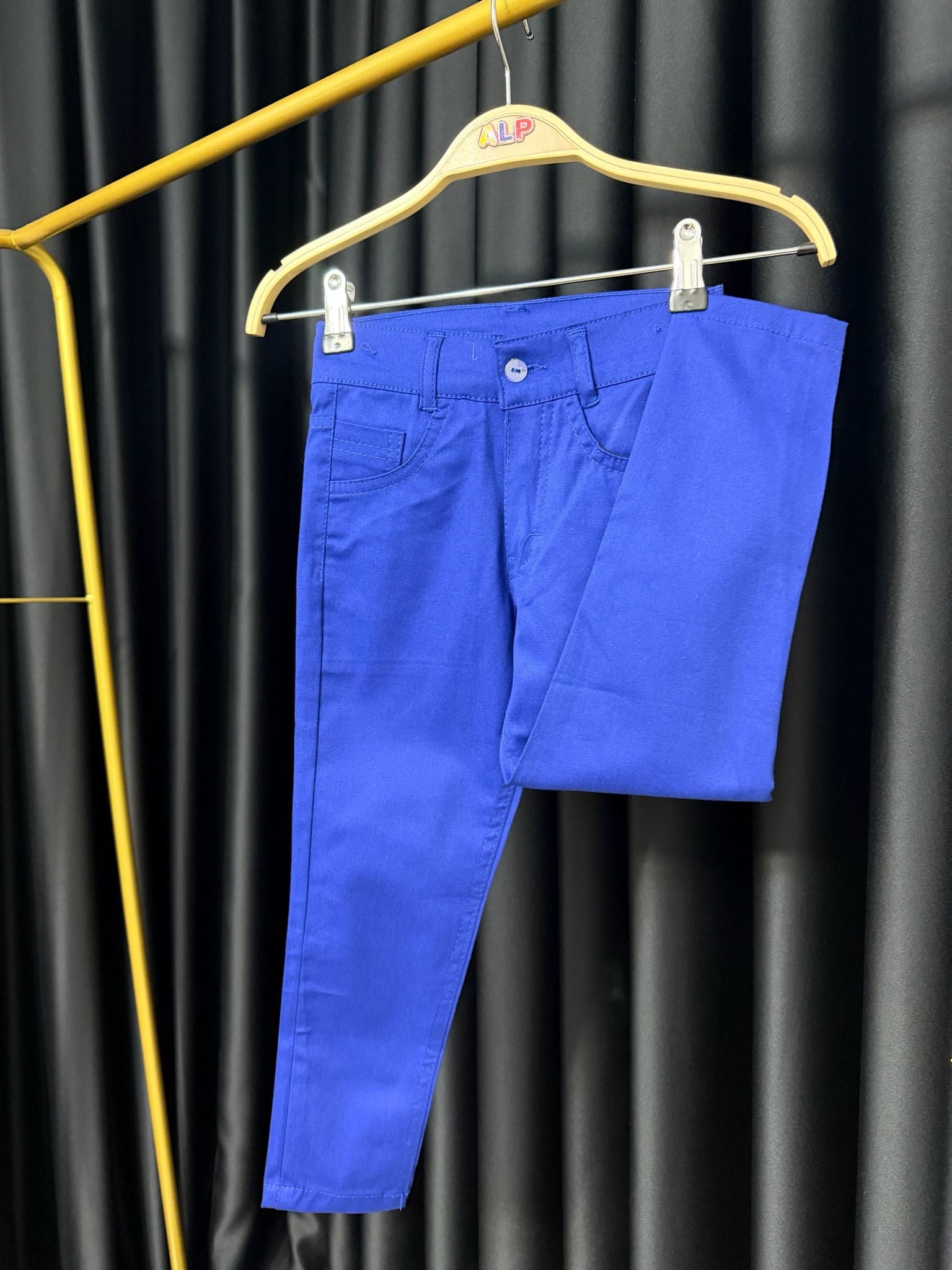Saks mavisi Slim Fit Erkek Çocuk Pantolon 23 Nisan Çocuk Bayramı