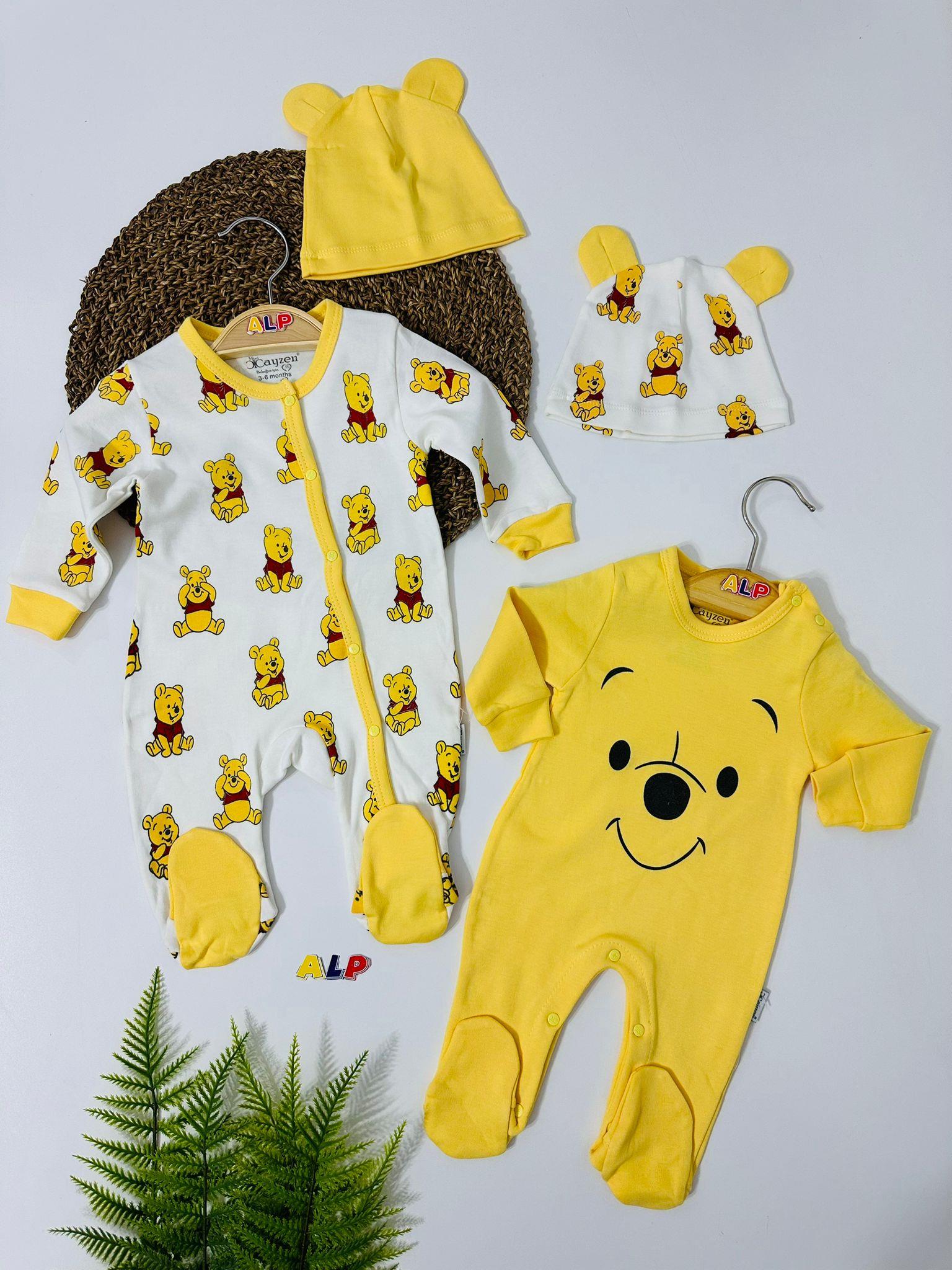 Winnie The Pooh 2 Tulum 2 Şapka Set-Yeşil