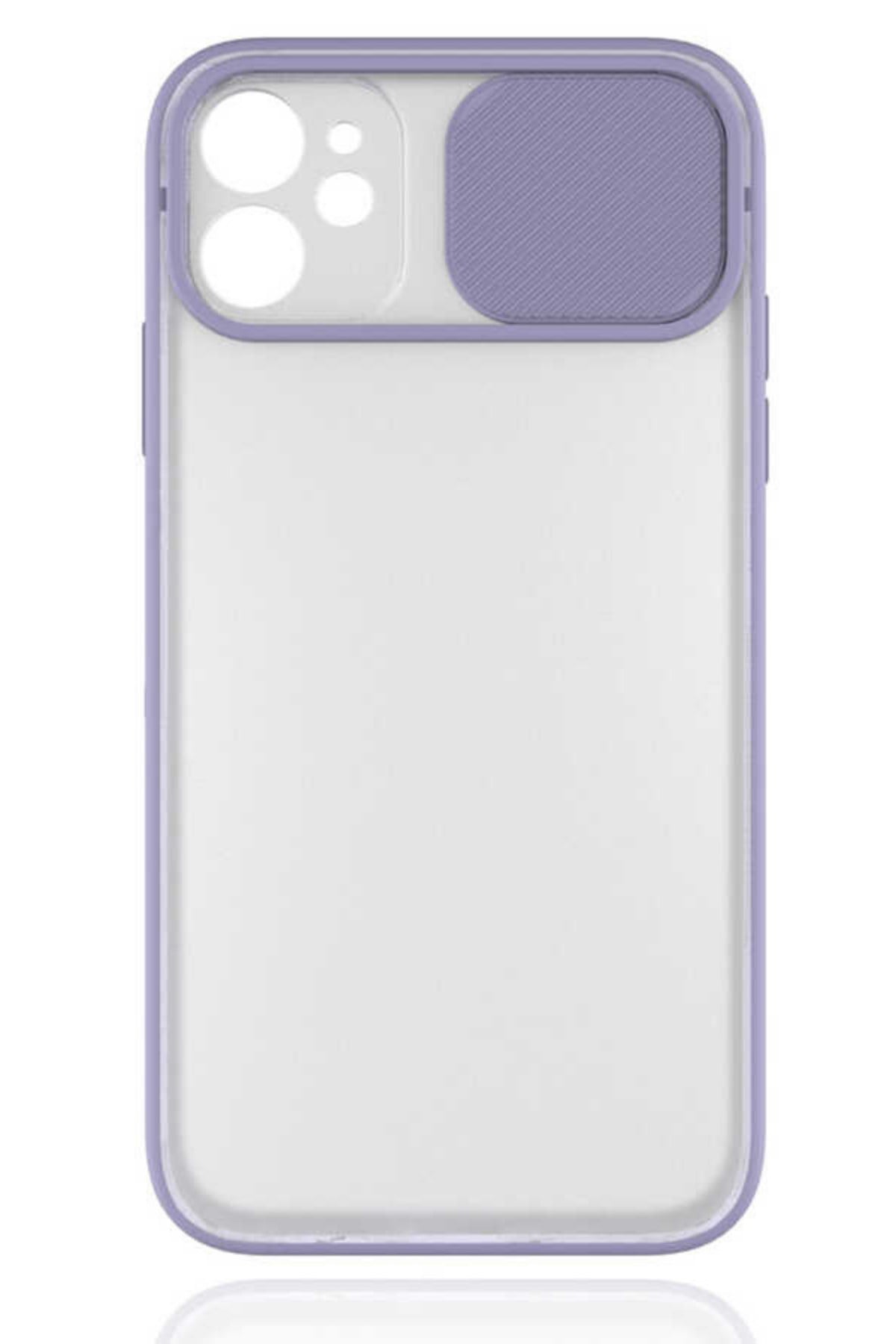 iphone 11 Kılıf Kamera Korumalı Sürgülü Silikon Kılıf
