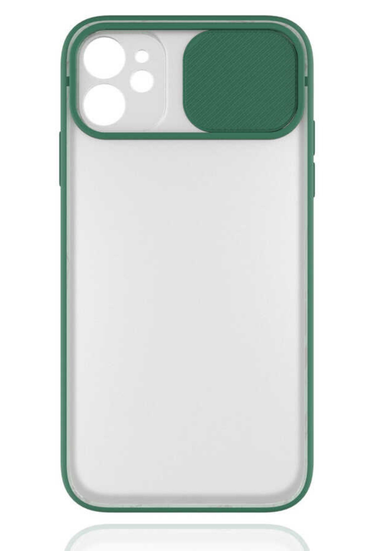 iphone 11 Kılıf Kamera Korumalı Sürgülü Silikon Kılıf