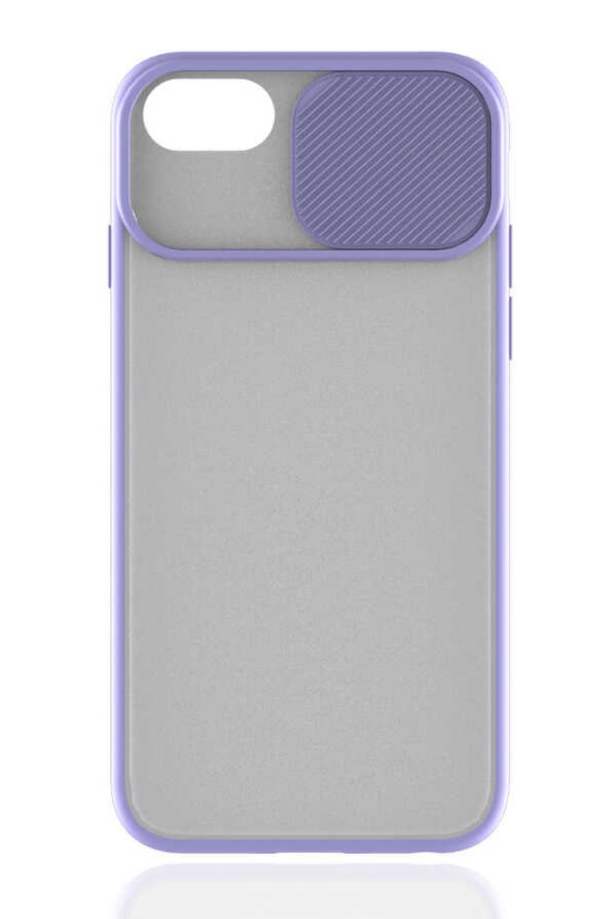 iphone 7 Kılıf Kamera Korumalı Sürgülü Silikon Kılıf