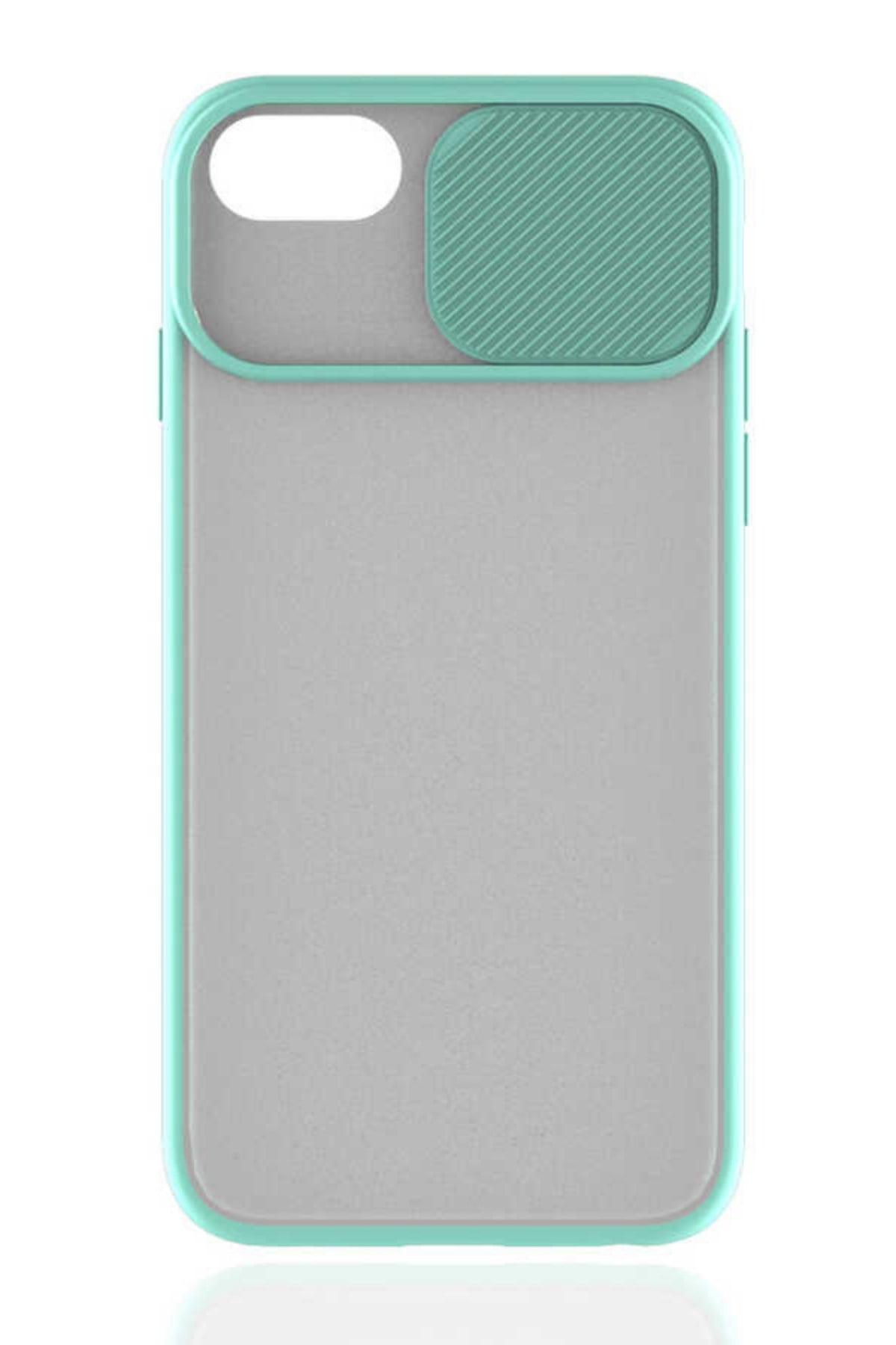 iphone 7 Kılıf Kamera Korumalı Sürgülü Silikon Kılıf