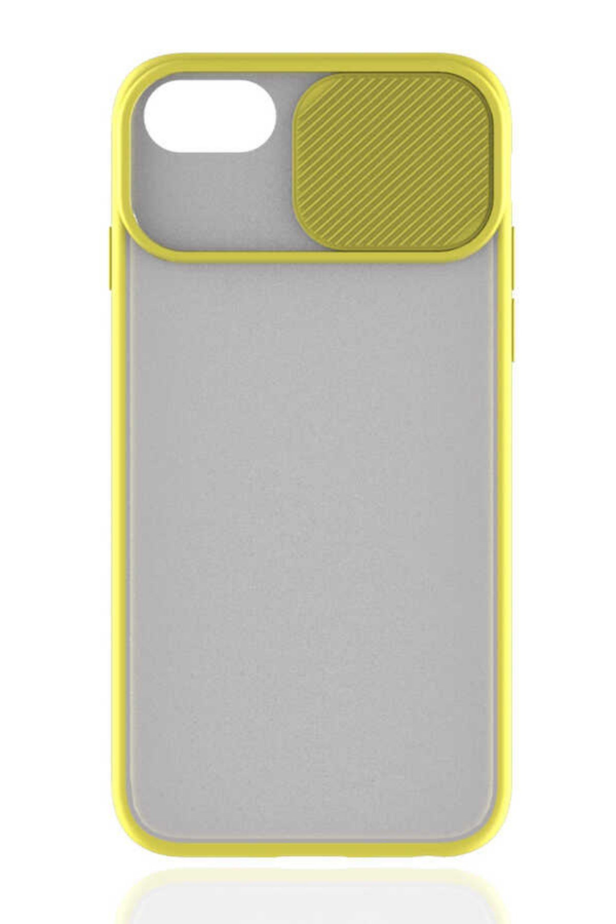 iphone 7 Kılıf Kamera Korumalı Sürgülü Silikon Kılıf