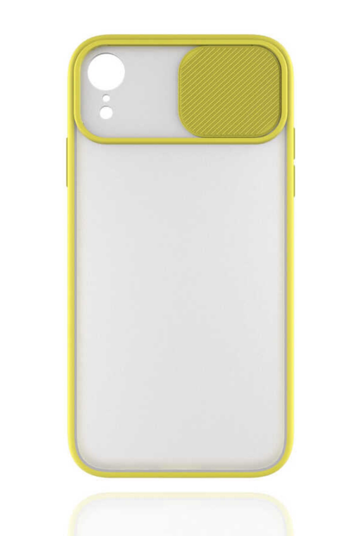 iphone XR Kılıf Kamera Korumalı Sürgülü Silikon Kılıf