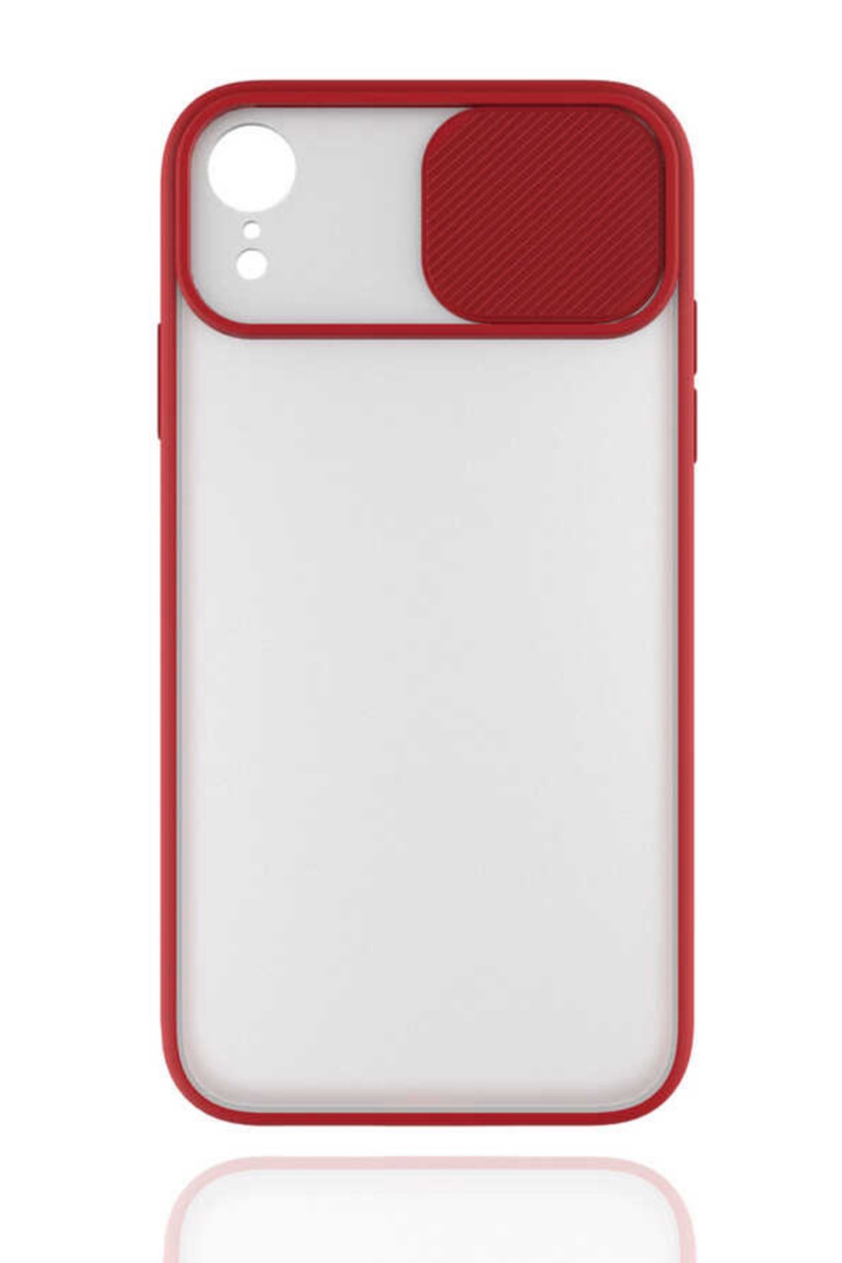 iphone XR Kılıf Kamera Korumalı Sürgülü Silikon Kılıf