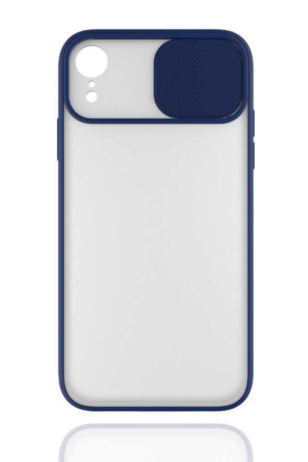 iphone XR Kılıf Kamera Korumalı Sürgülü Silikon Kılıf