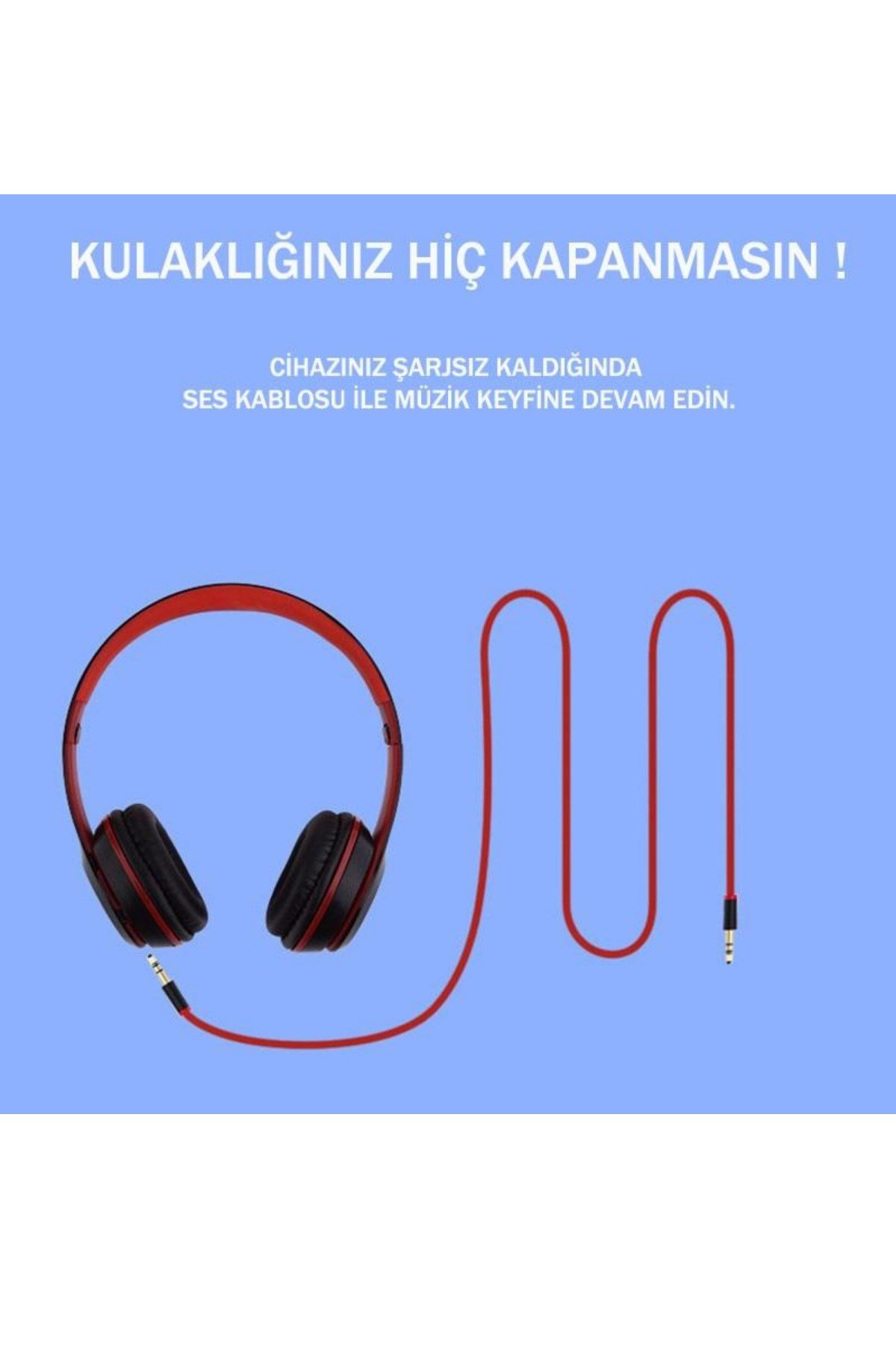 P47 Kablosuz Kulaklık Kulak üstü Bluetooth Fm Radyo 
