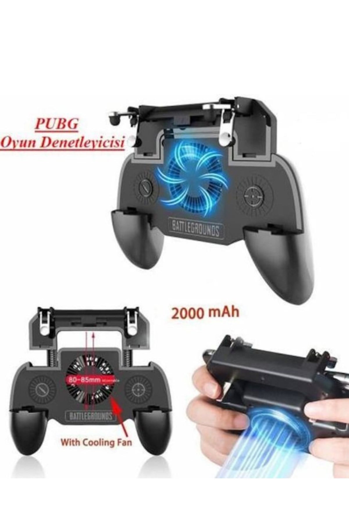 Pubg Mobile Tetik Fanlı Powerbankli Oyun Konsolu Gamepad