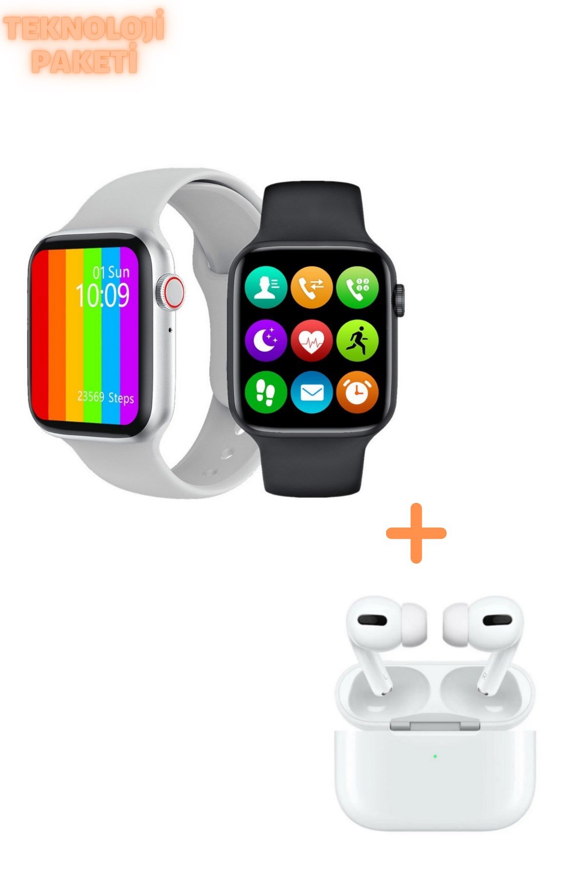 Smart Watch 6 Akıllı Saat ve Airpods Pro Kablosuz Kulaklık