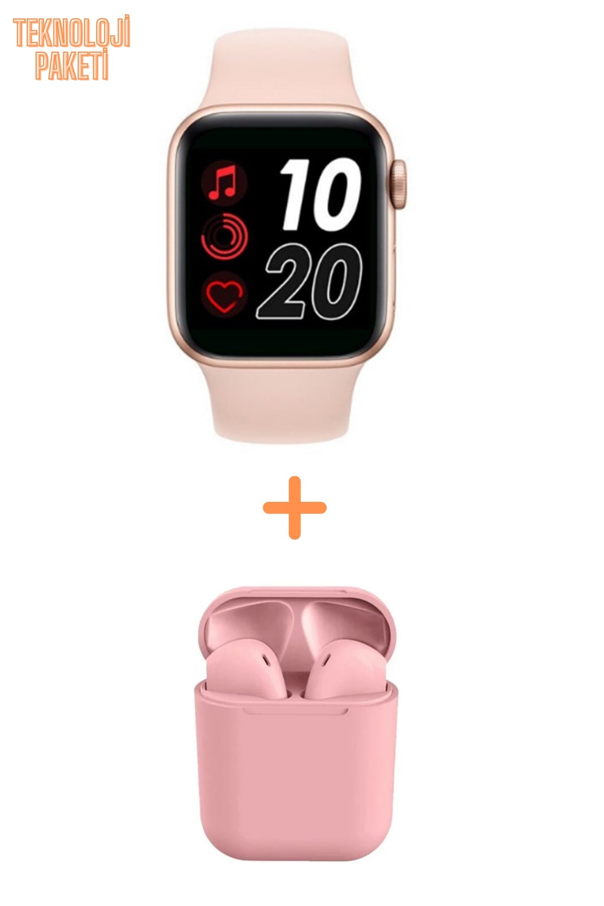 T500 Akıllı Saat ve Airpods Kablosuz kulaklık Smart Watch
