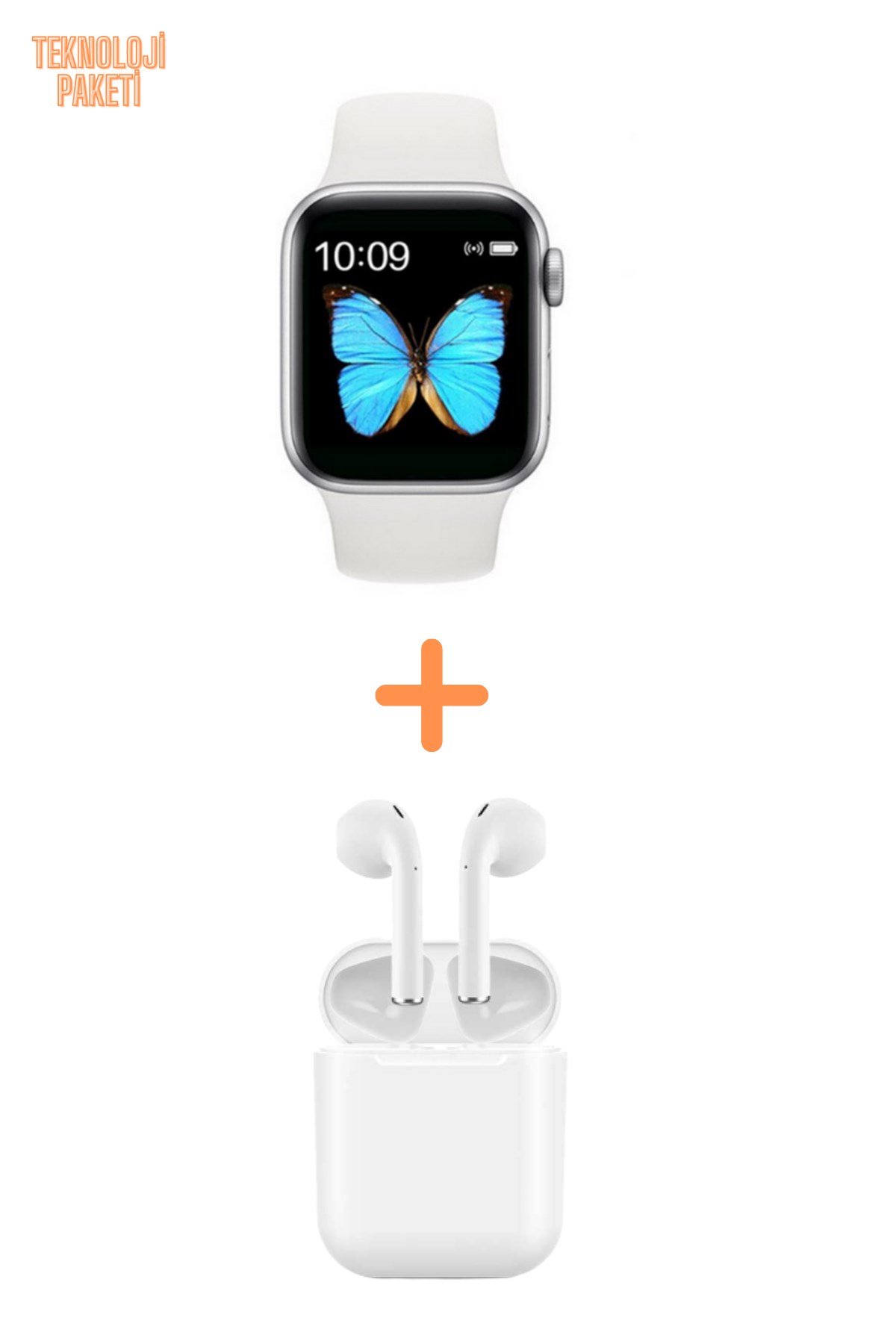 T500 Akıllı Saat ve Airpods Kablosuz kulaklık Smart Watch