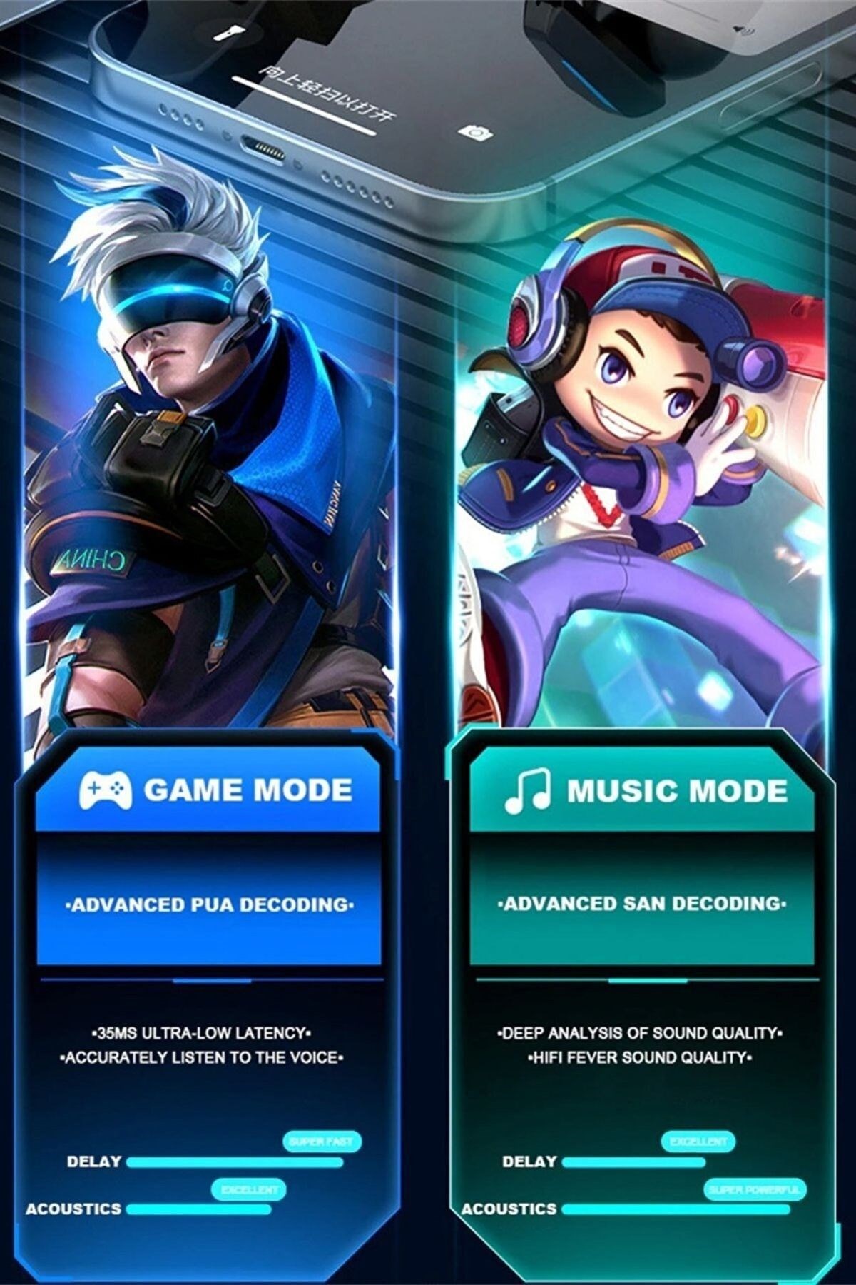 Yeni Nesil  Kablosuz Işıklı 5.2 Game Plus Oyuncu Bluetooth Kulaklık 