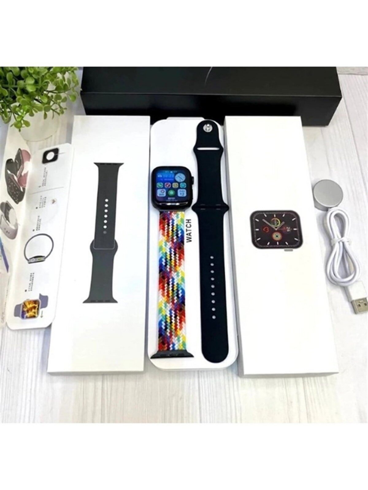Yeni Nesil Watch 7 Dt 300 Pro Akıllı Saat 2022 Yeni Sürüm Wireless Şarj