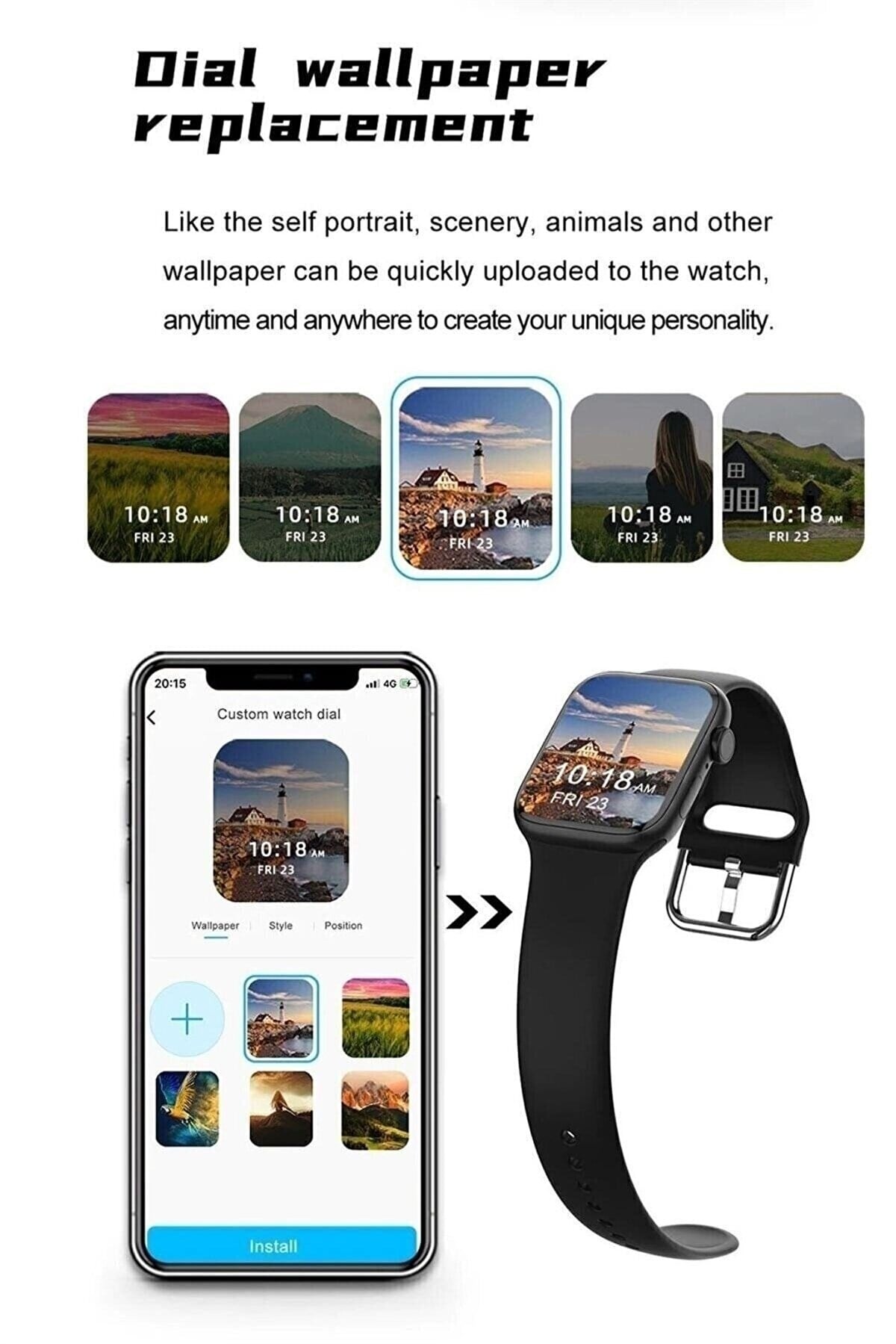 Yeni Nesil Watch 7 Dt 300 Pro Akıllı Saat 2022 Yeni Sürüm Wireless Şarj