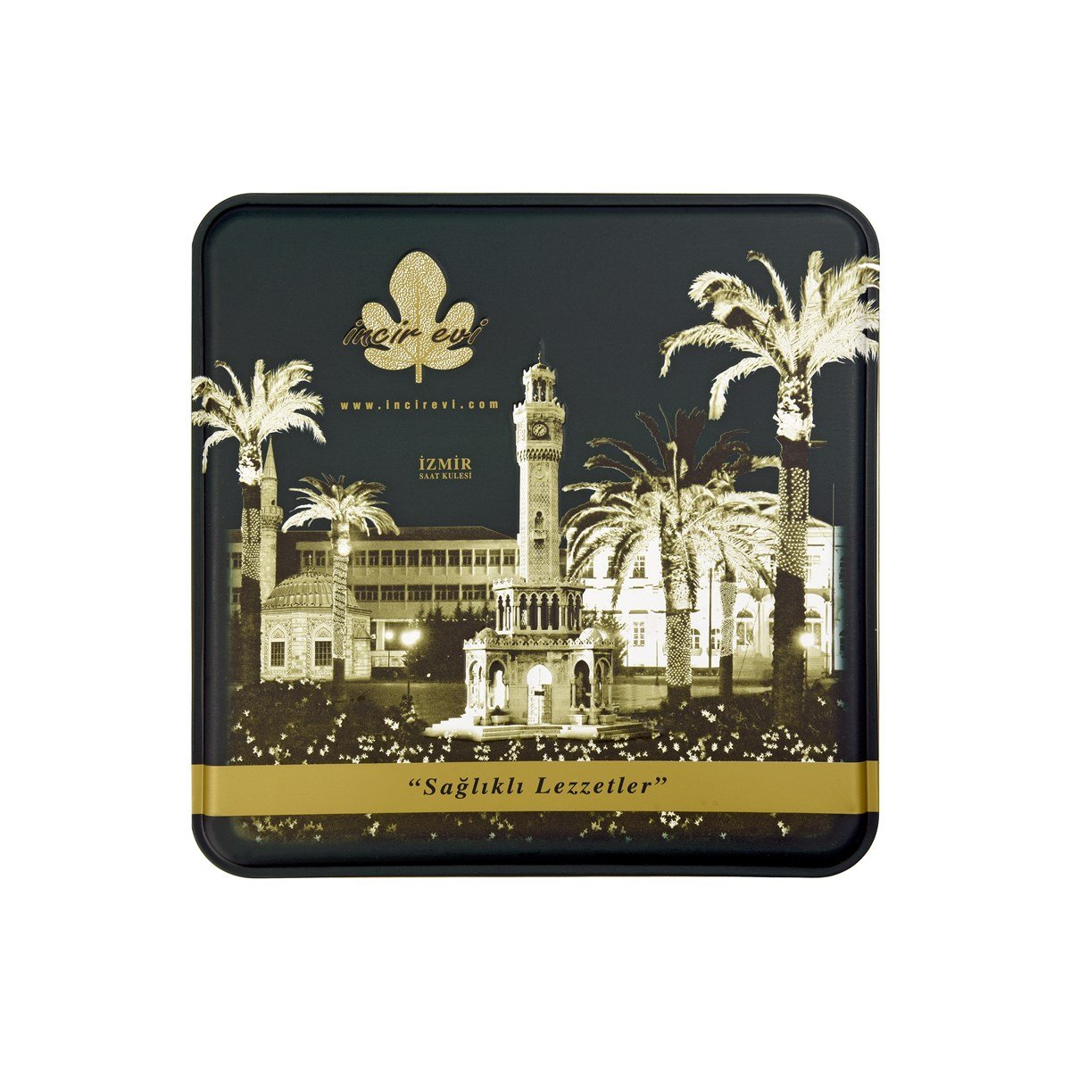 Karışık Çukulat Kuru İncir 1 Kg Metal Kutu