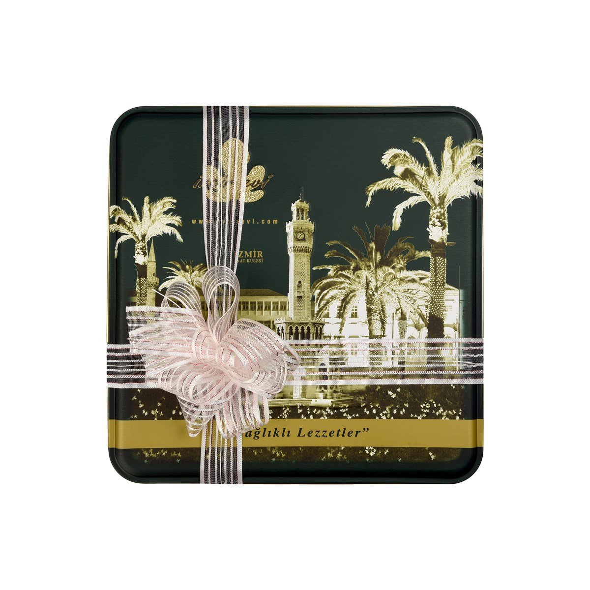 Karışık Çukulat Kuru İncir 1 Kg Metal Kutu