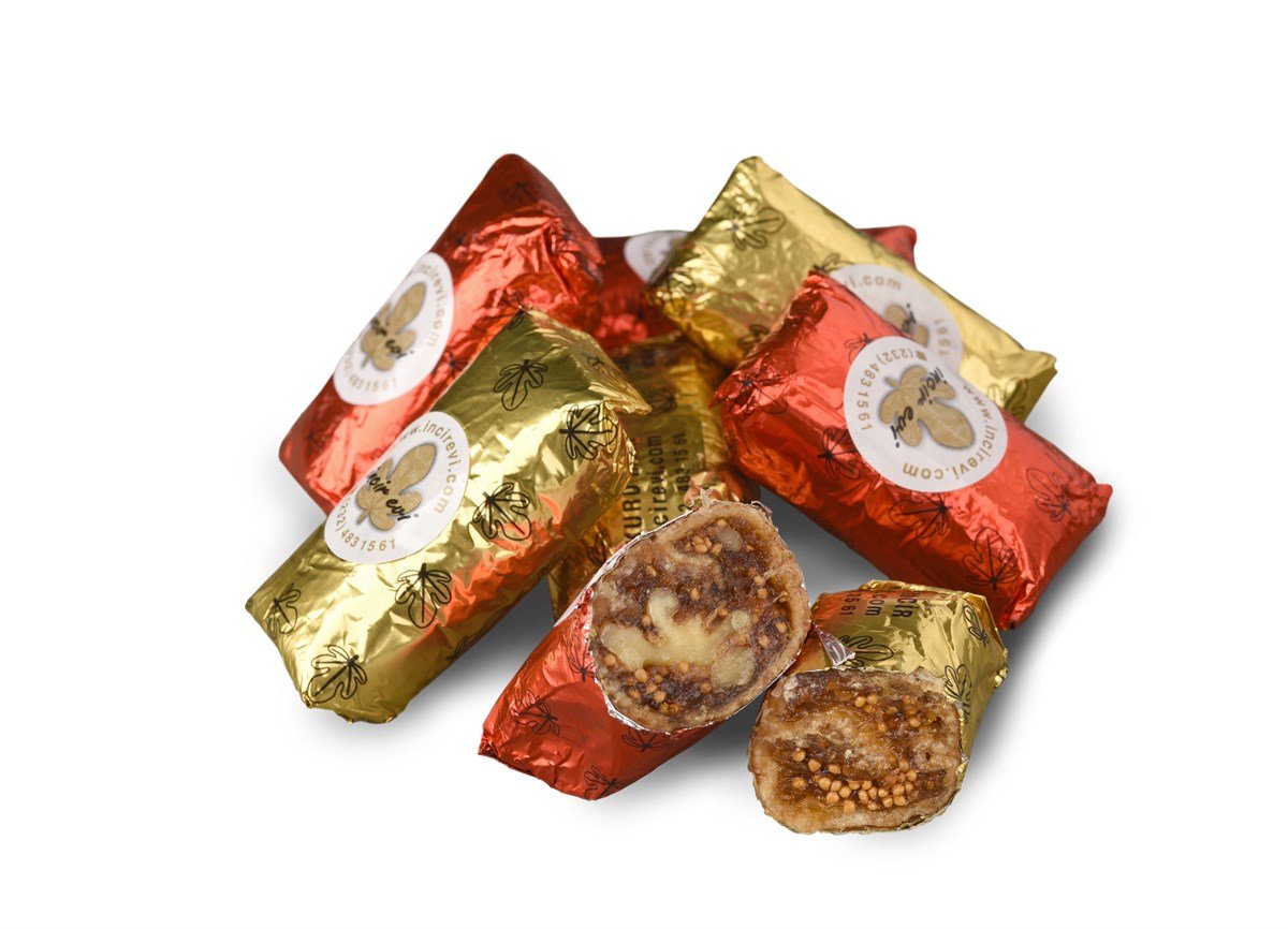 Karışık Çukulat Kuru İncir 1 Kg Metal Kutu