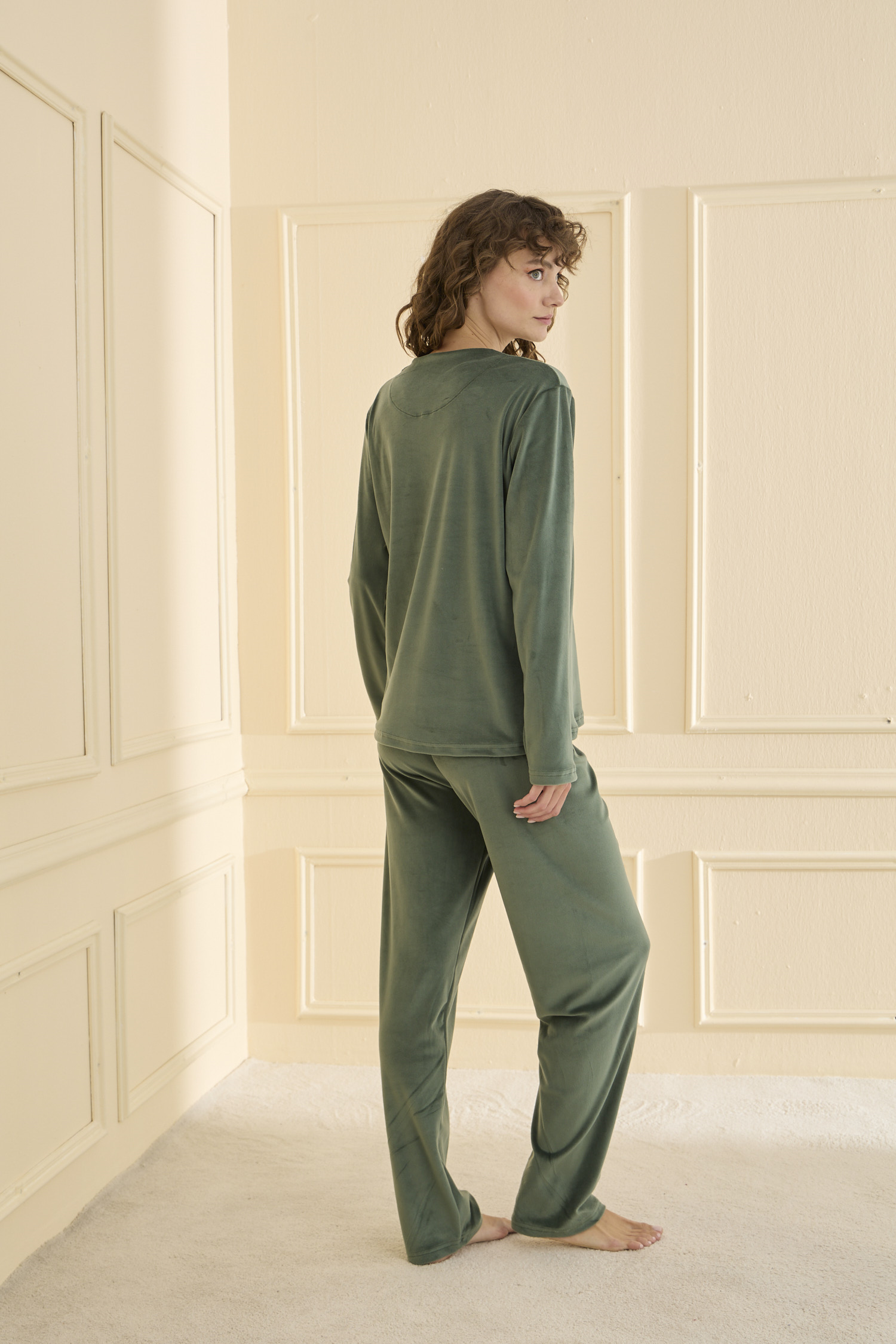 13166-3013 MİHRA KADİFE NEFTİ PİJAMA 699