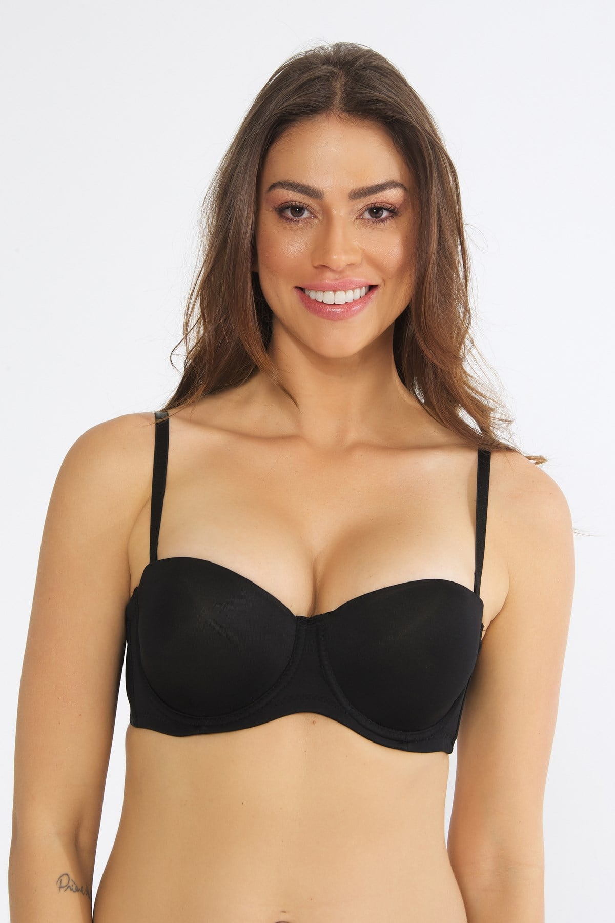 195 Nurteks Push up Siyah Sütyen