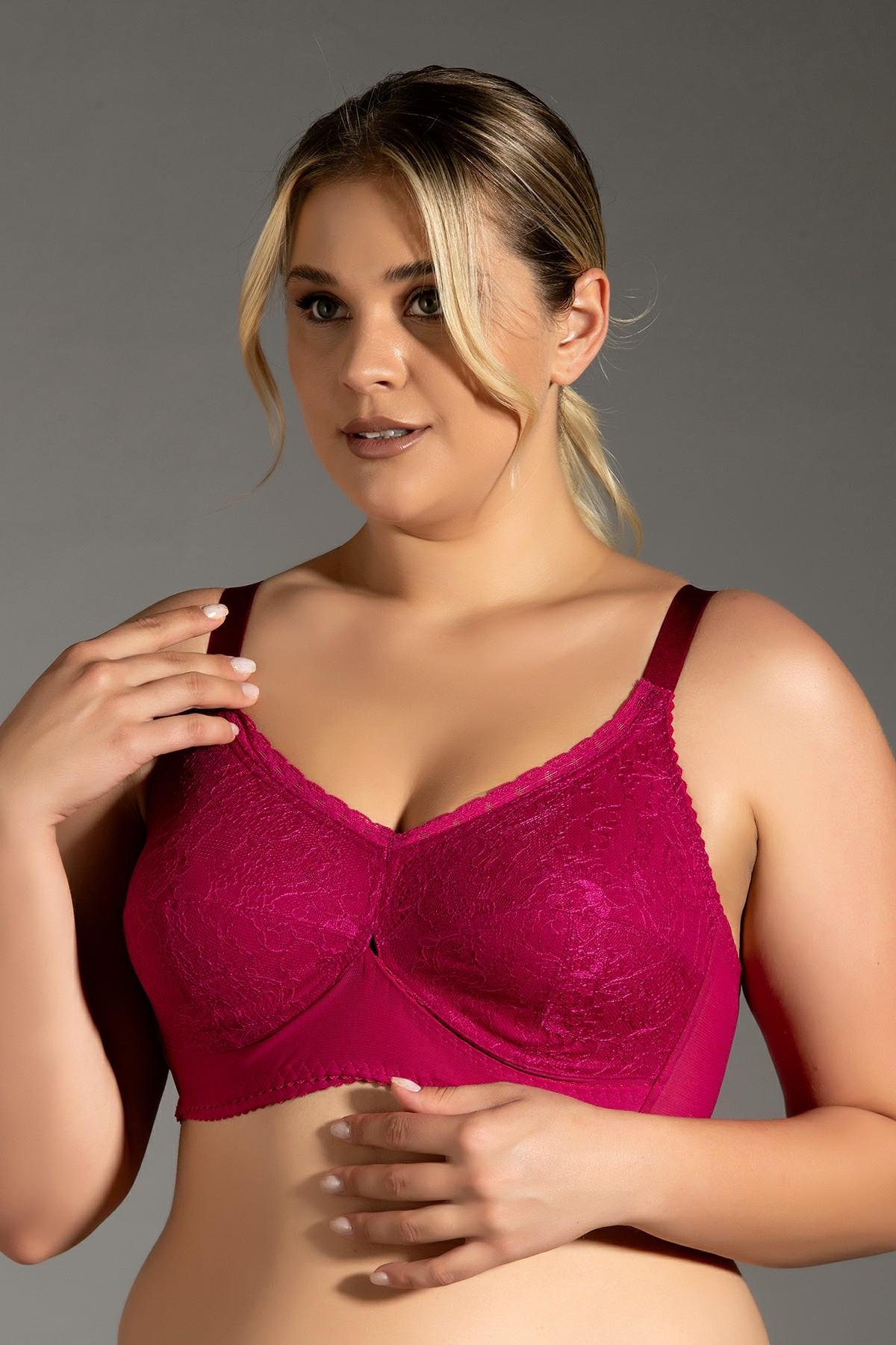 Balensiz C Cup Toparlayıcı Mürdüm Sütyen 2306 (Kutulu)