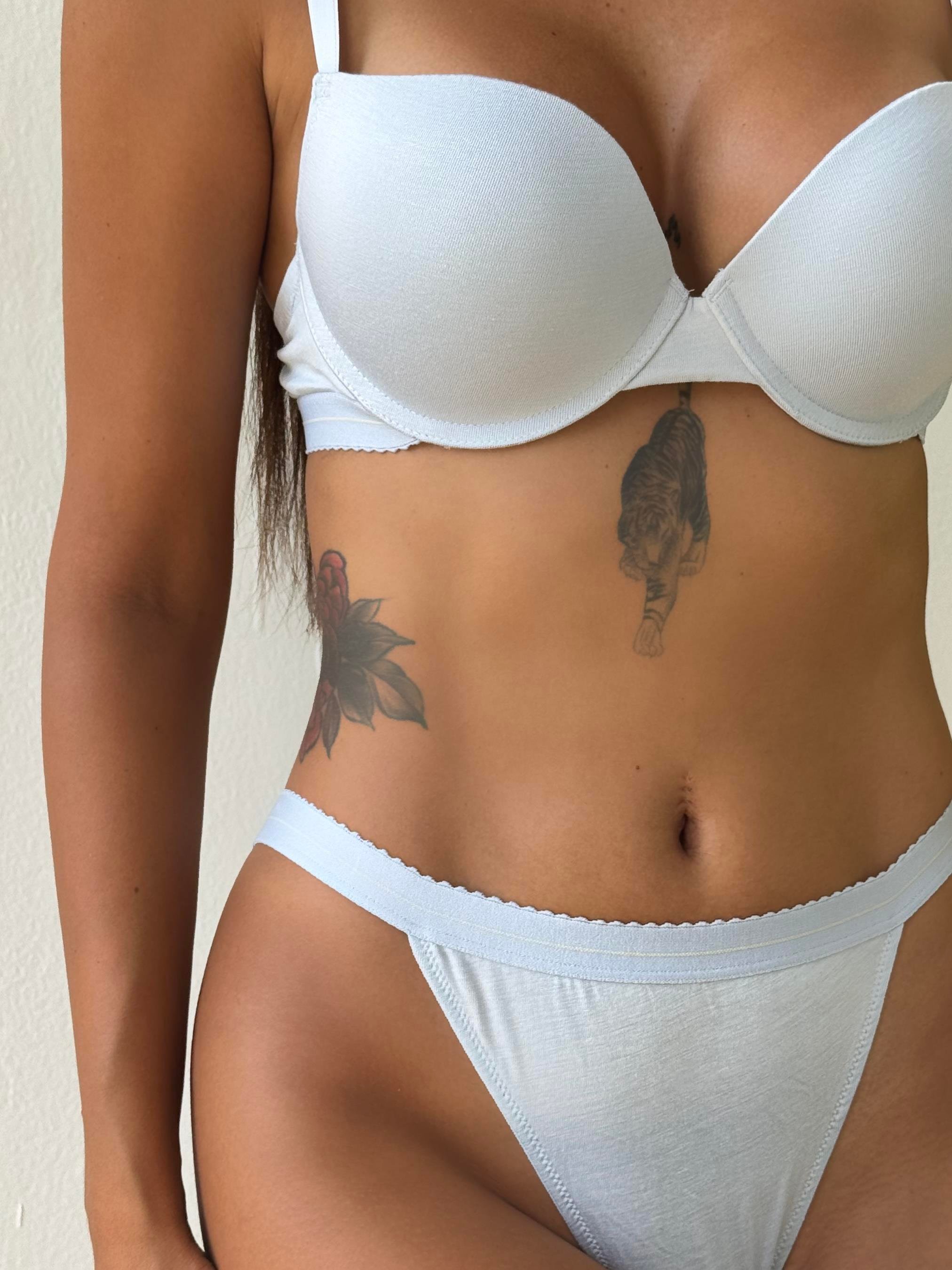 Bambu Kumaş Destekli Bebe Mavi Sütyen Takımı (730T)