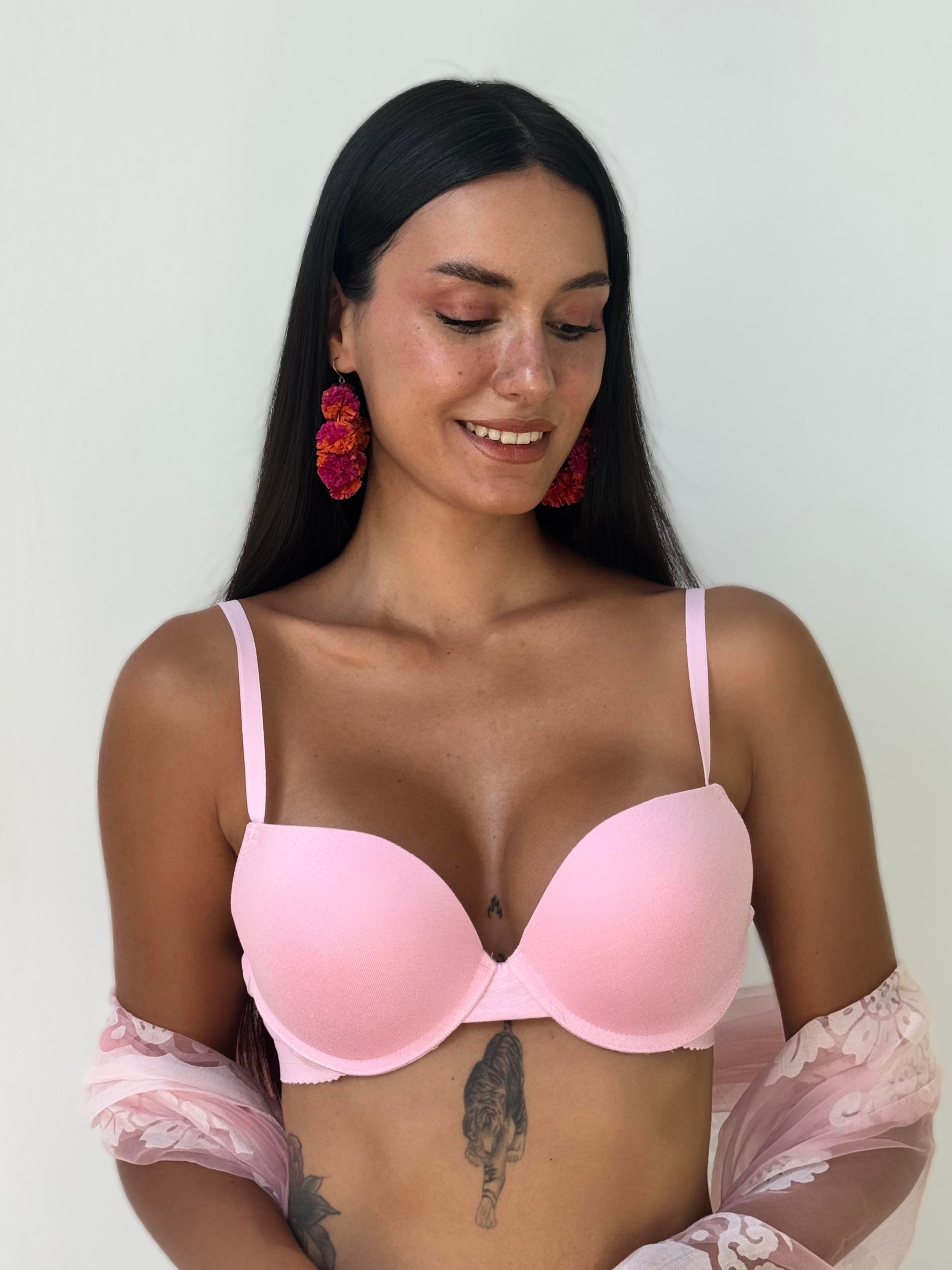 Bambu Kumaş Destekli Pembe Sütyen Takımı (730T)