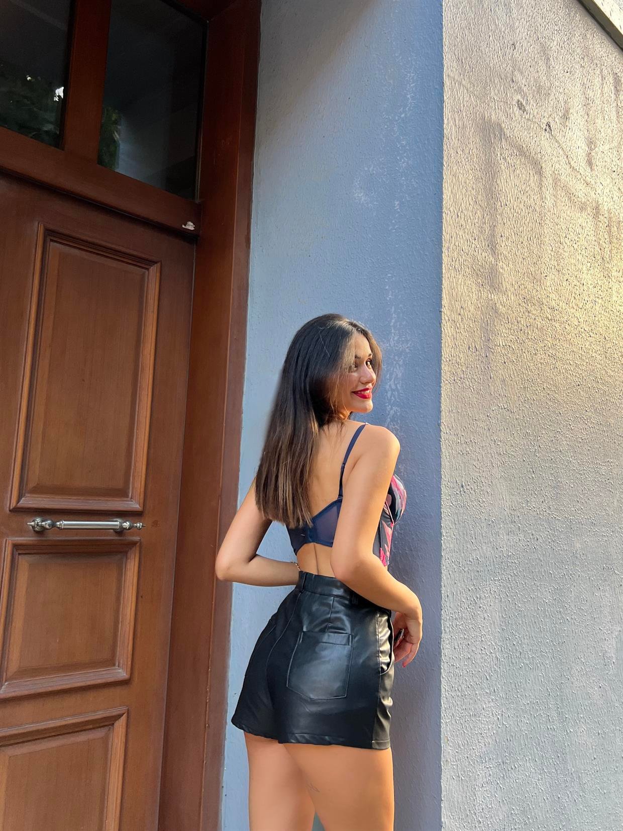 Baskılı Korseli Lacivert Sütyen Takımı(677)