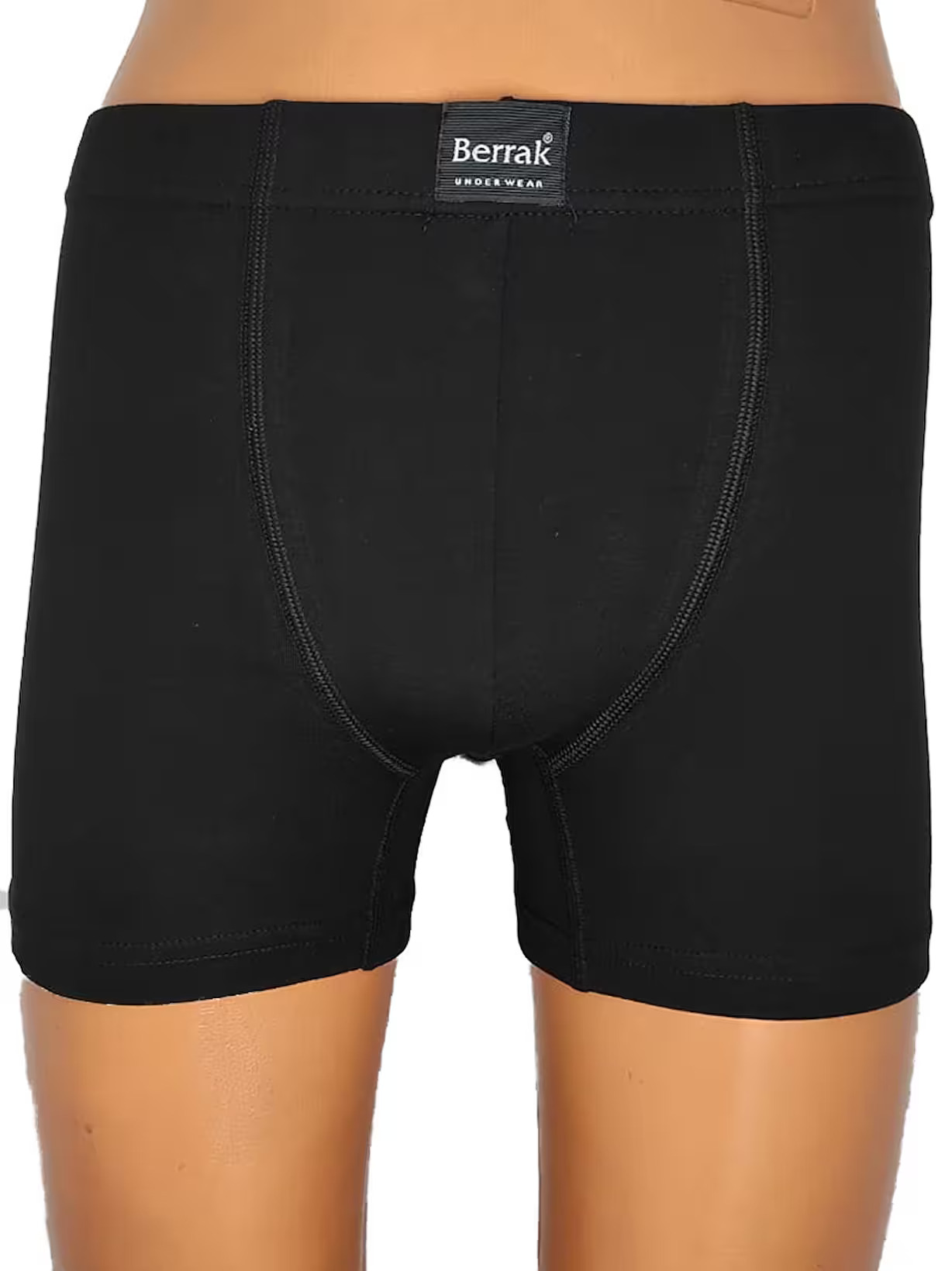 Berrak Likralı Kemerli Boxer - 4498