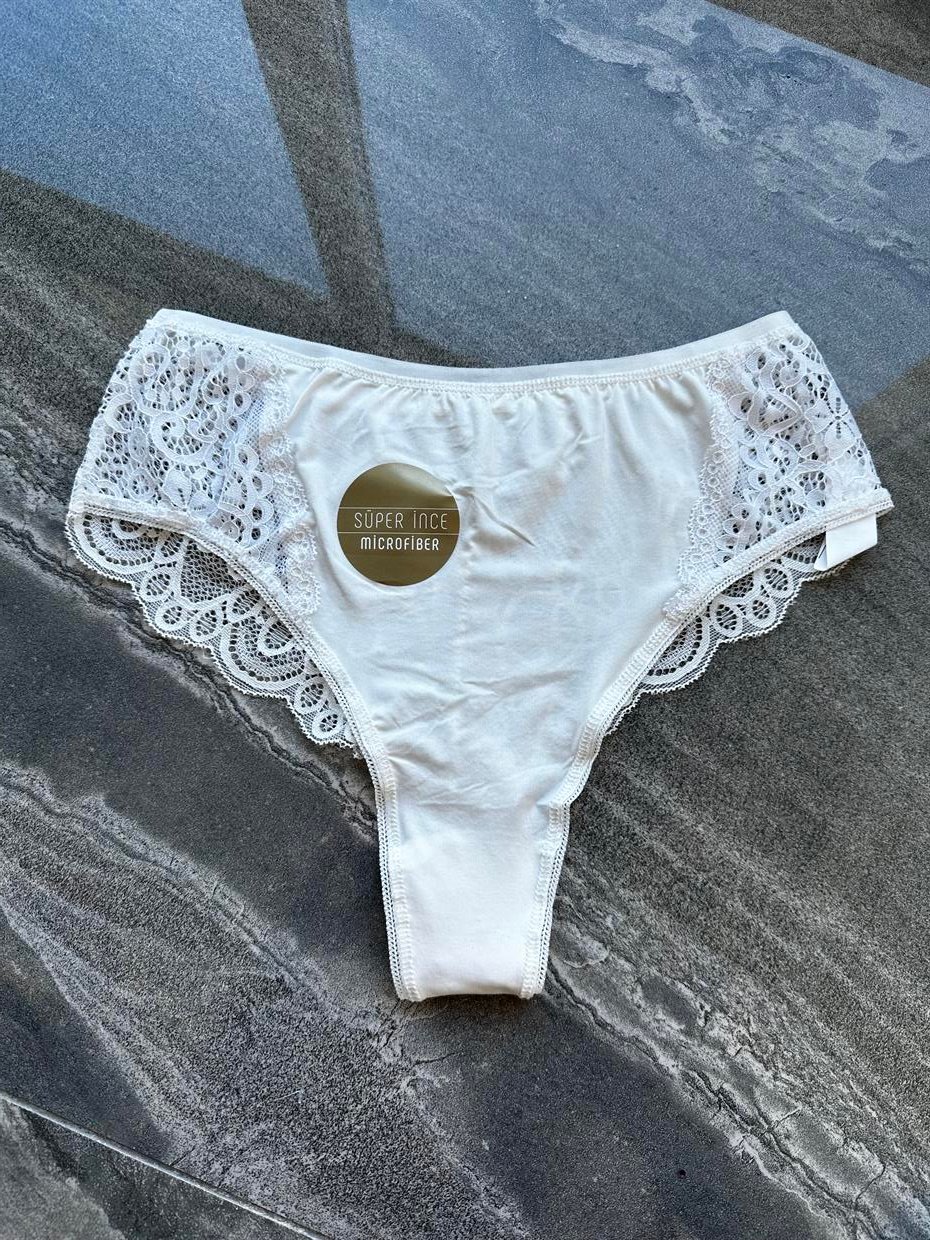 Brazilian Süper ince Beyaz Tanga