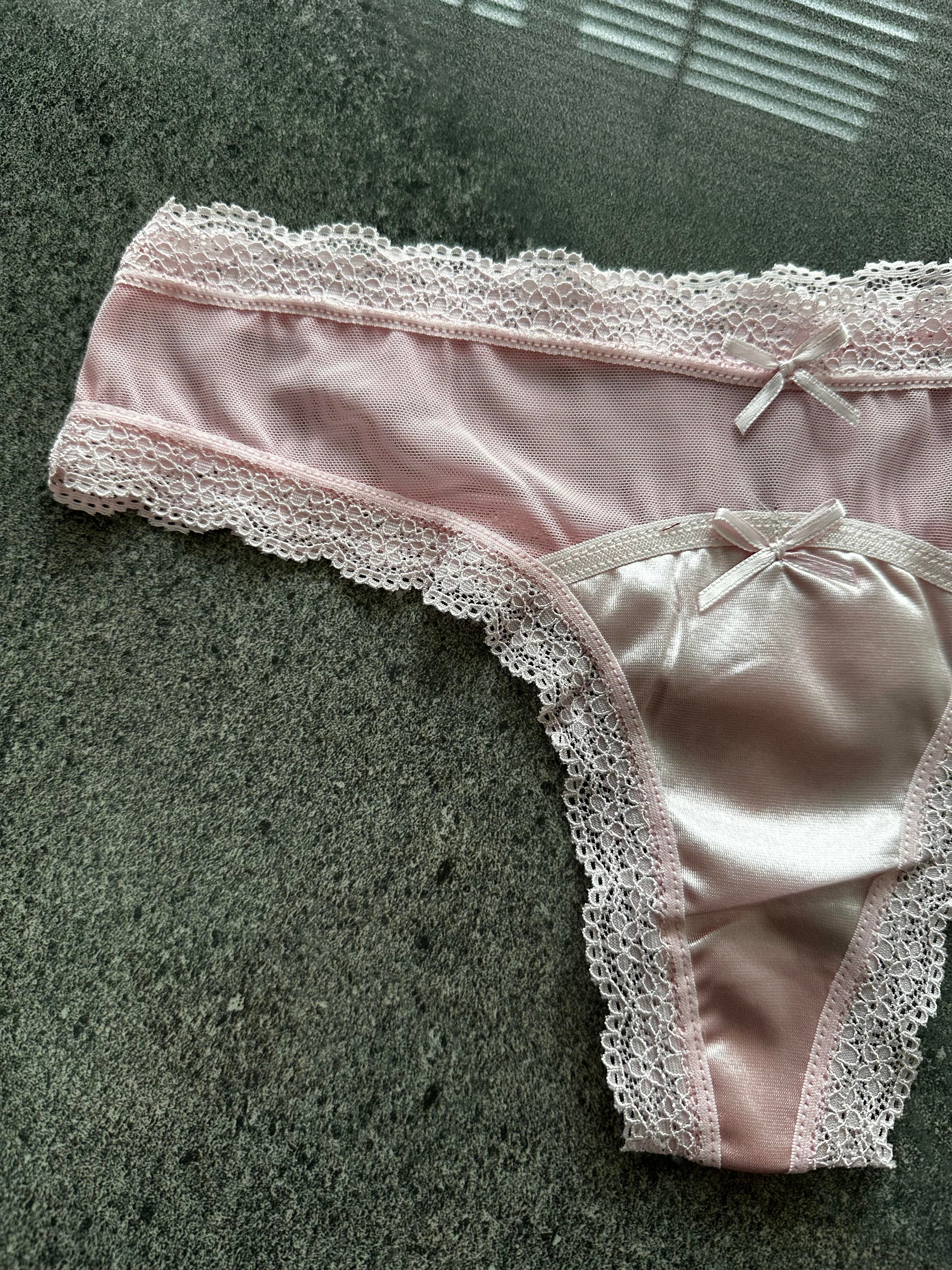 Dantelli Transparan Pembe Tanga 4767