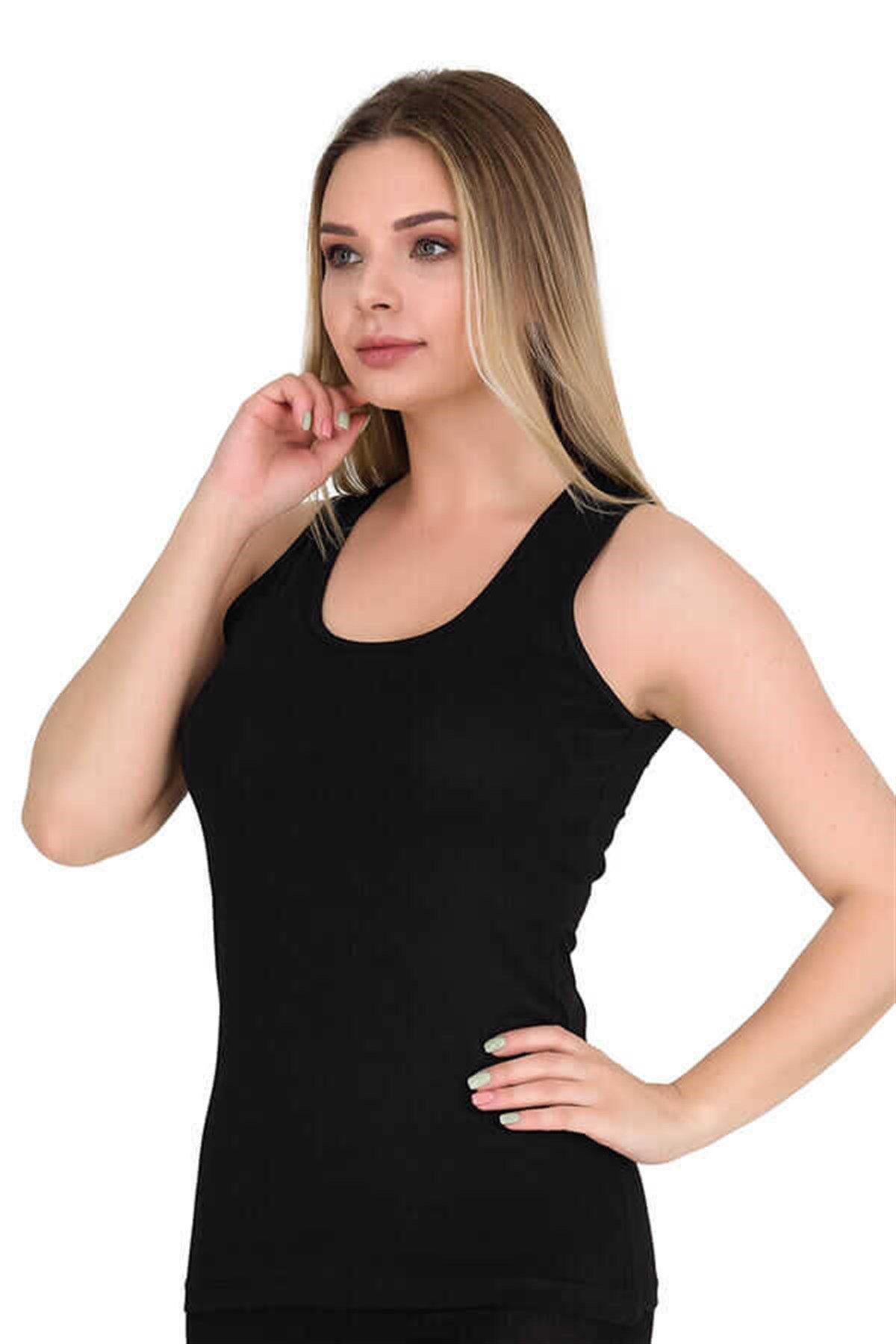 Kadın Kalın Askılı Likralı Atlet