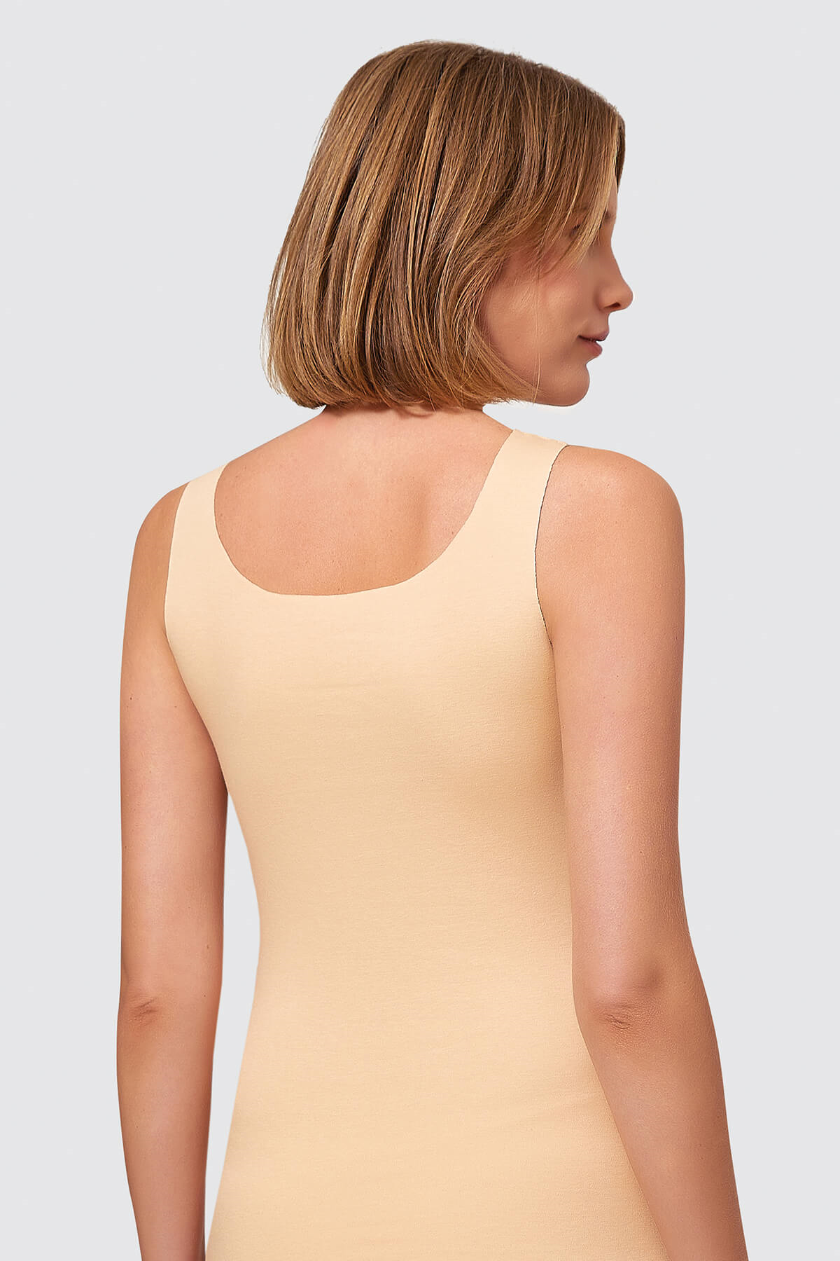 Kadın Pamuklu Lazer Kesim Atlet 7033