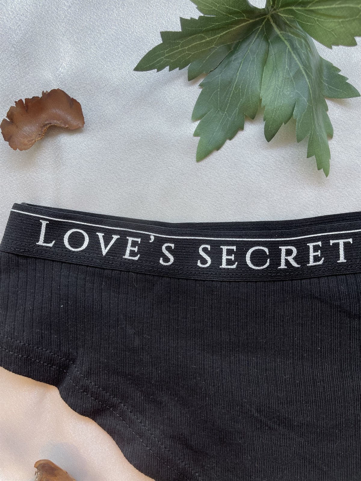 Kadın Siyah Dantelli Pamuk Külot (4342)