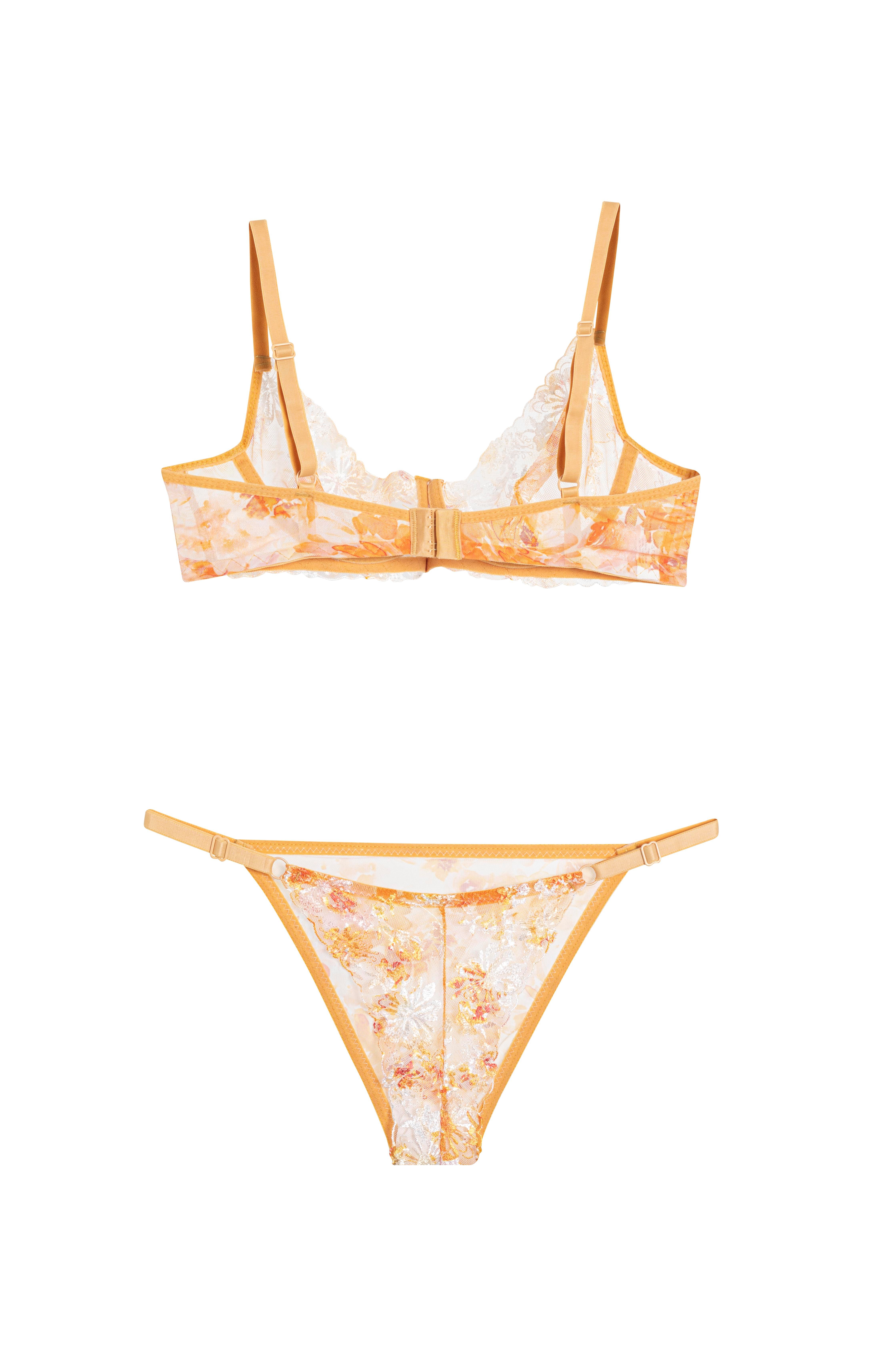 Kapsız Baskılı Turuncu Brode Takım (690T)