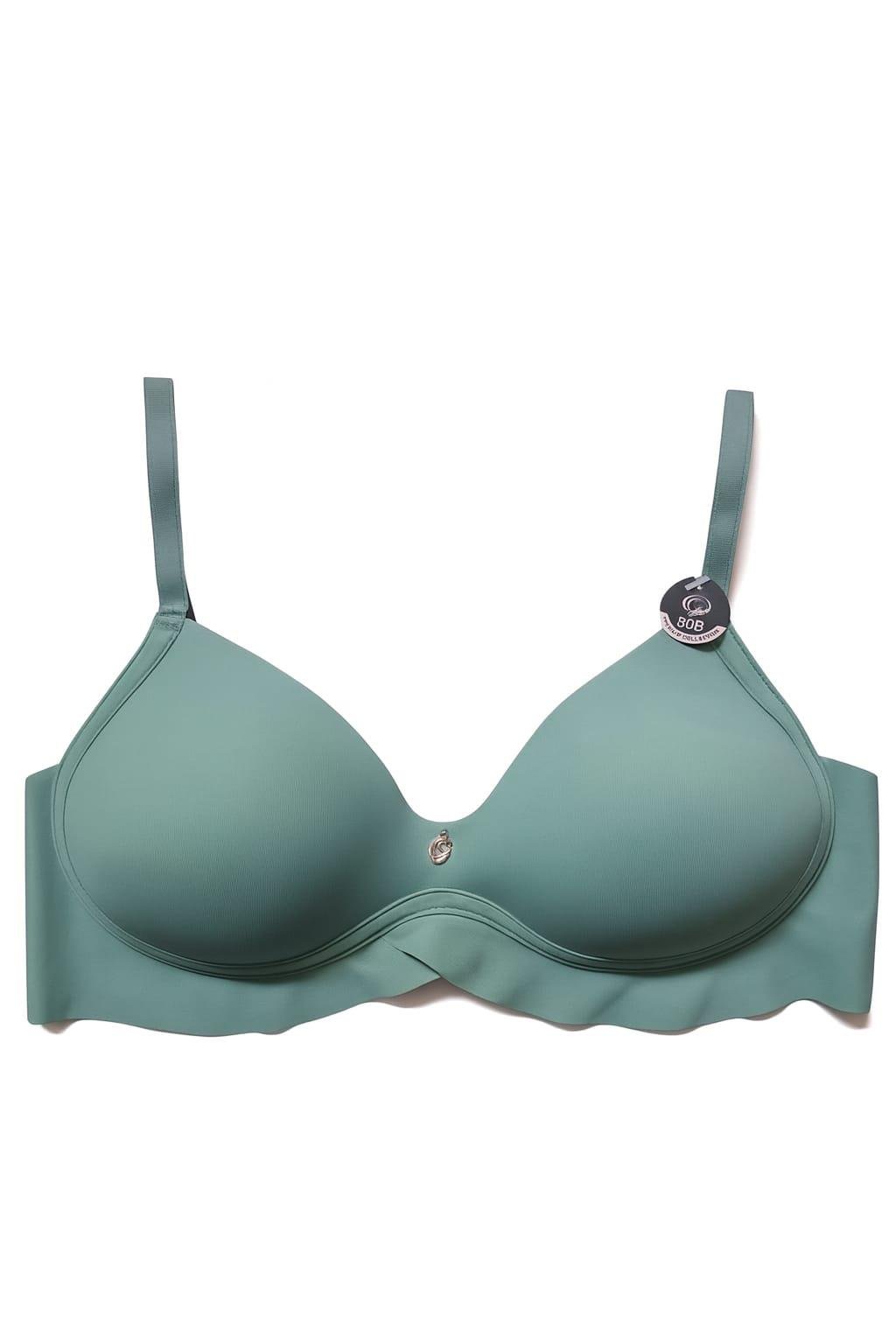 Lazer Kesim Hafif Destekli Mint Sütyen (703)