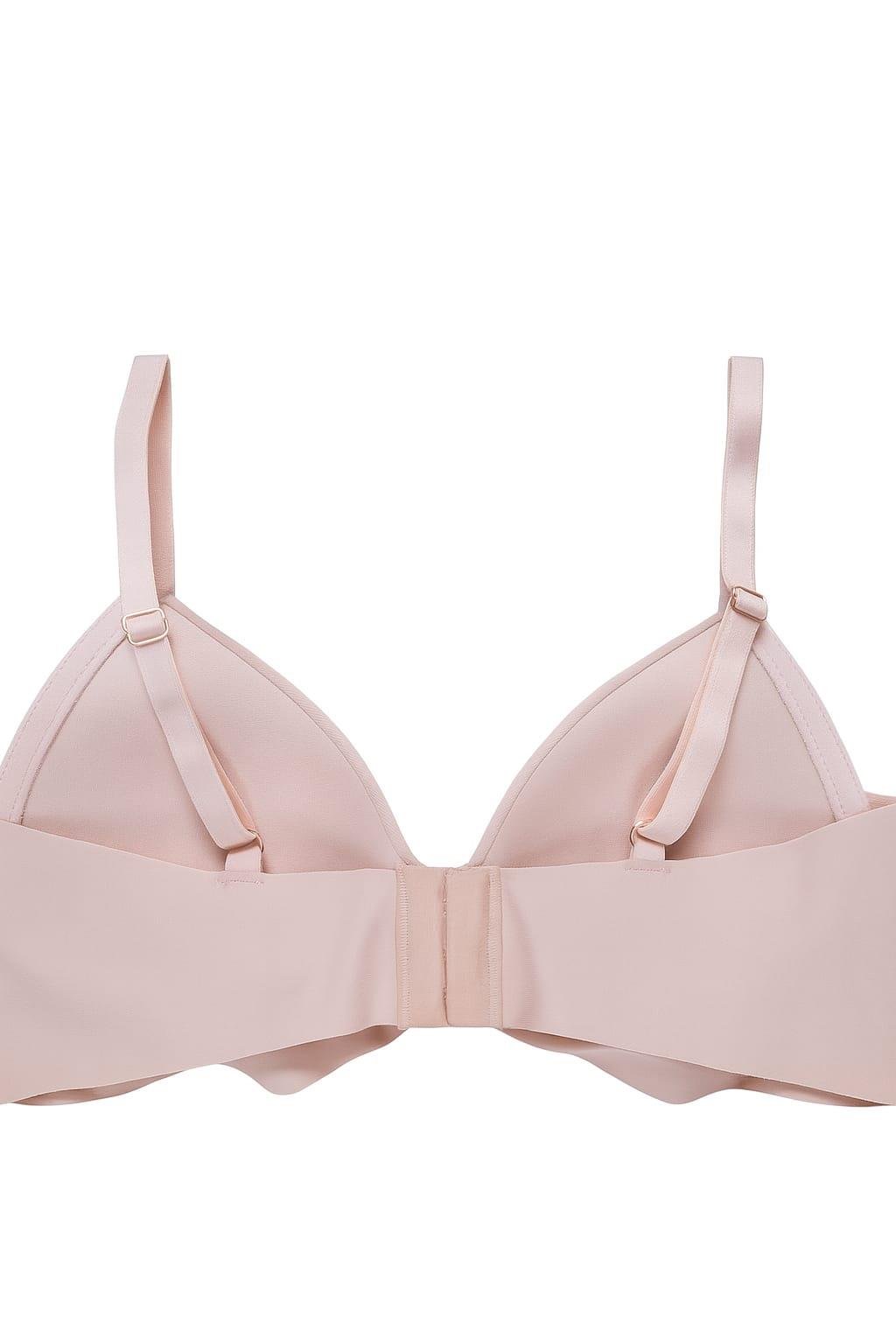 Lazer Kesim Hafif Destekli Pembe Sütyen (703)