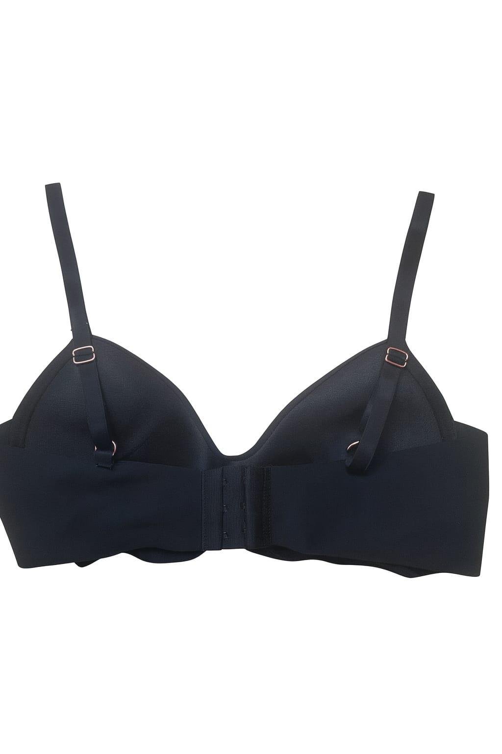 Lazer Kesim Hafif Destekli Siyah Sütyen (703)