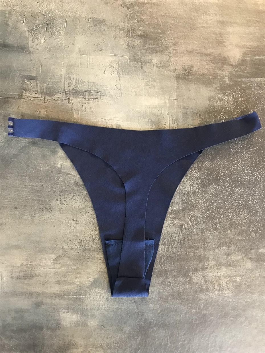 Lazer Kesim Lacivert Tanga 4675