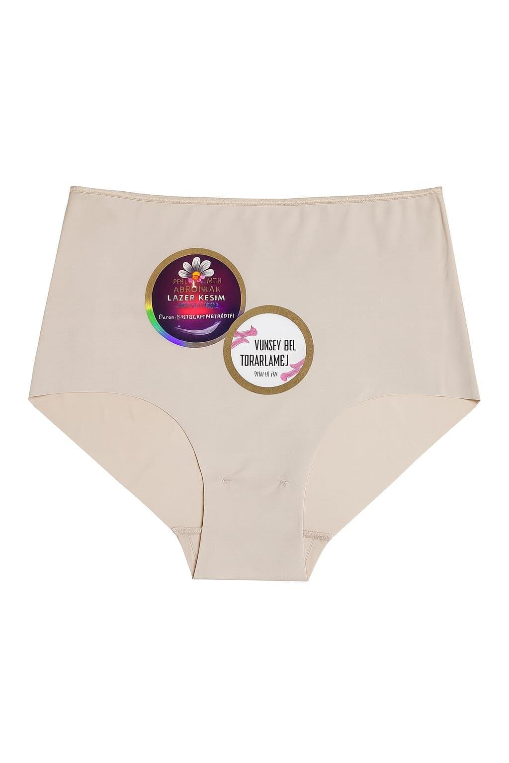 Lazer Kesim Yüksek Bel Toparlayıcı Ten Külot 2855